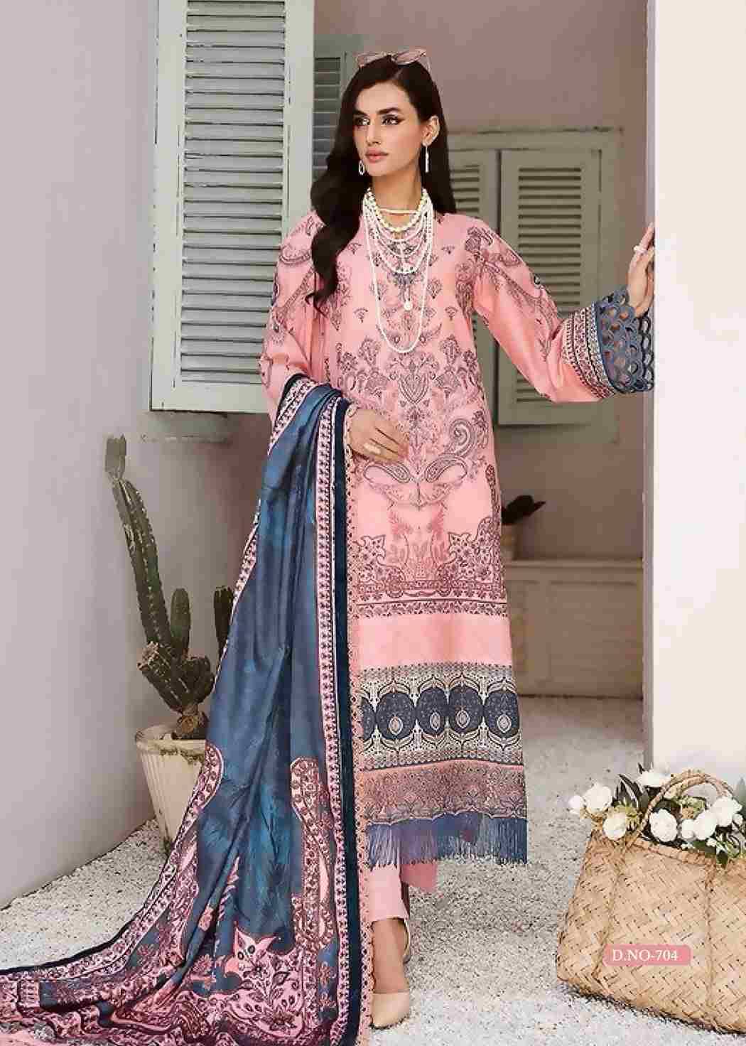 Ruhaniyat Vol-7 By Fashid Wholesale 701 To 706 Series Beautiful Suits Colorful Stylish Fancy Casual Wear & Ethnic Wear Pure Cotton Embroidered Dresses At Wholesale Price