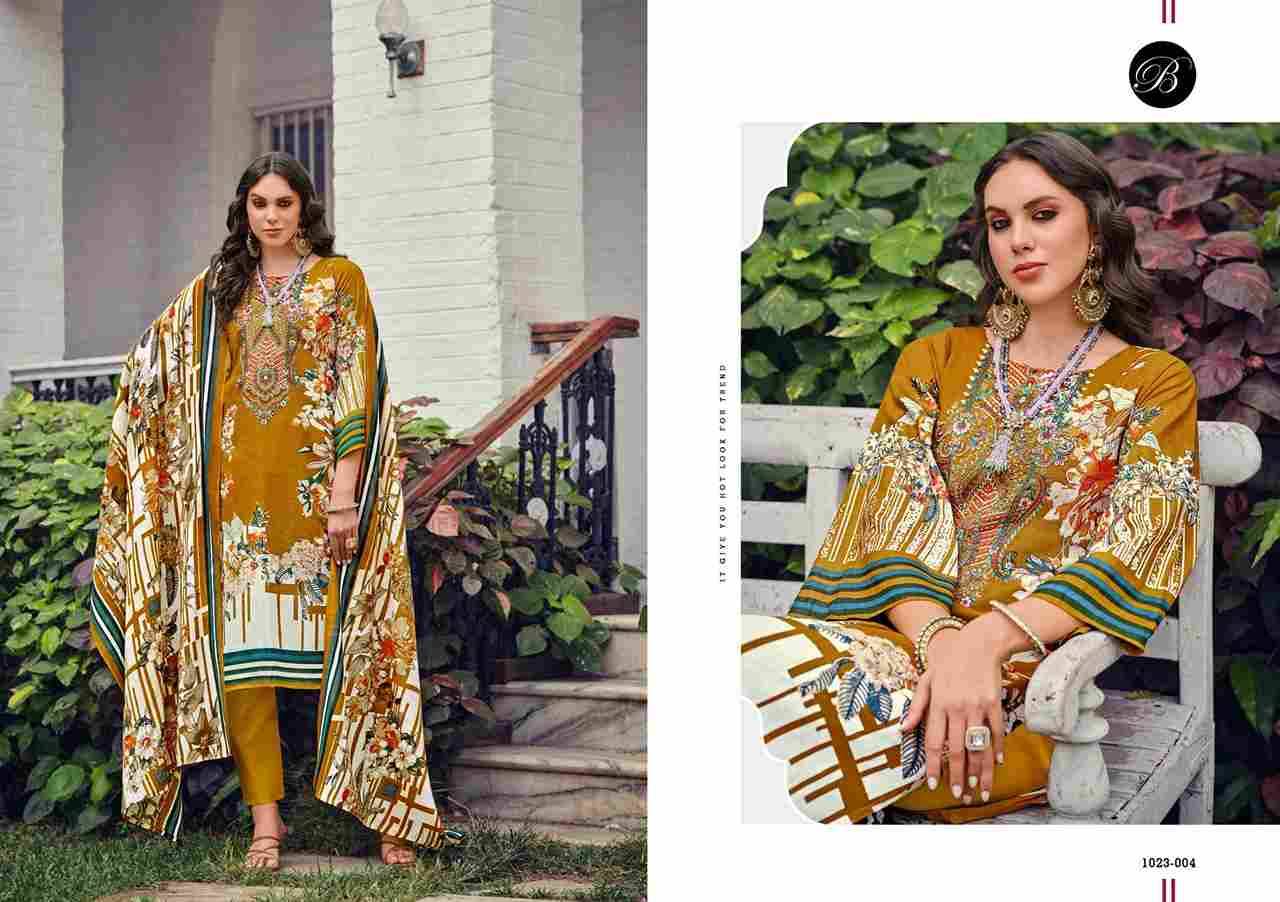 Riwayat Vol-10 By Belliza 1023-001 To 1023-008 Series Beautiful Festive Suits Stylish Fancy Colorful Casual Wear & Ethnic Wear Pure Viscose Rayon Print Dresses At Wholesale Price