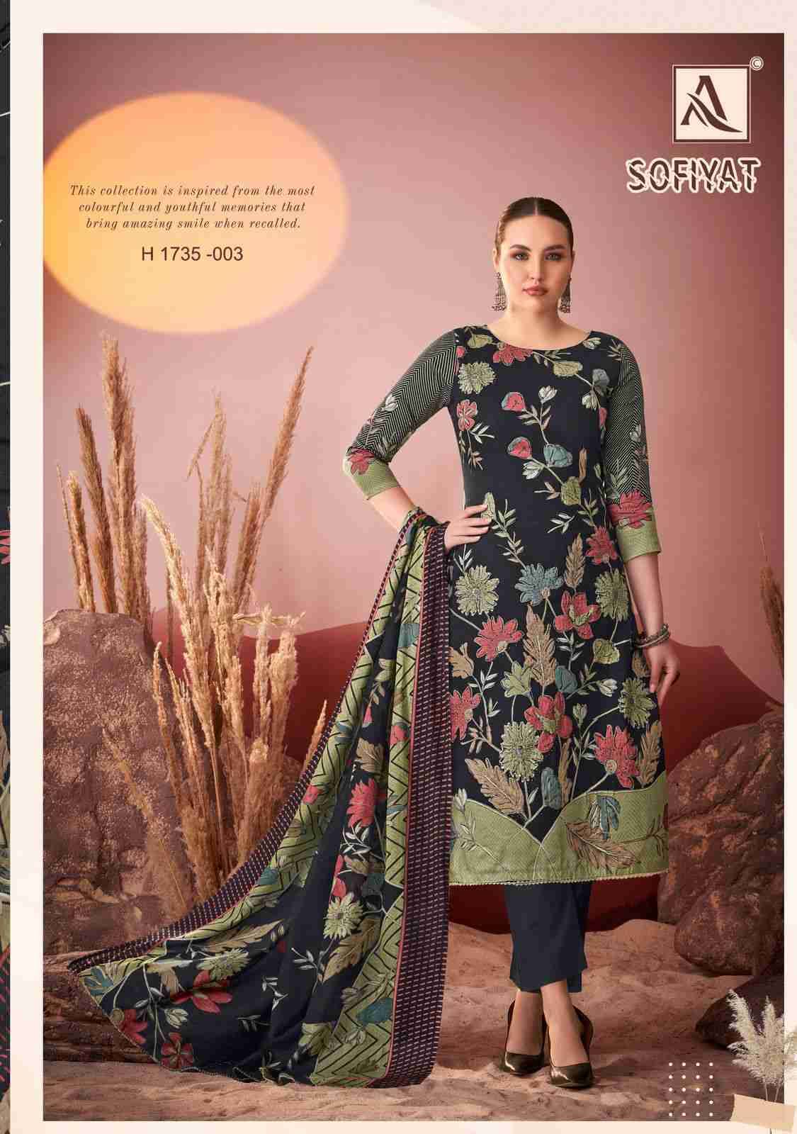 Sofiyat By Alok Suit 1735-001 To 1735-004 Series Beautiful Festive Suits Stylish Fancy Colorful Casual Wear & Ethnic Wear Pure Jam Print Dresses At Wholesale Price