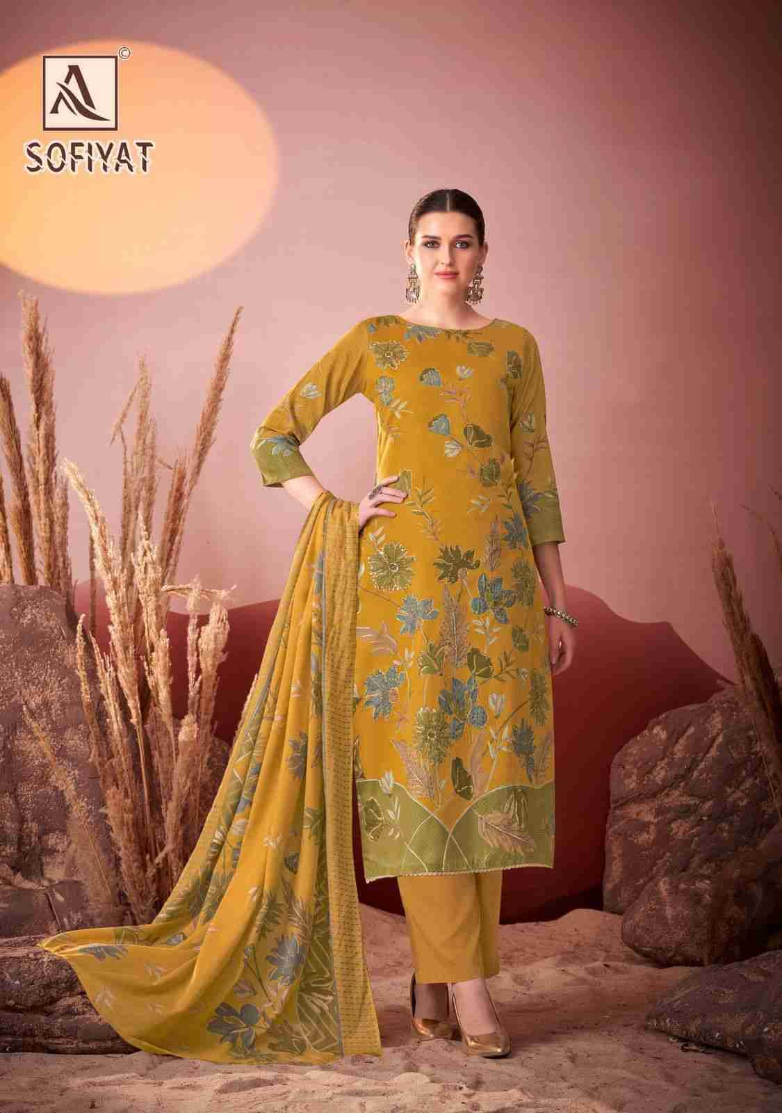 Sofiyat By Alok Suit 1735-001 To 1735-004 Series Beautiful Festive Suits Stylish Fancy Colorful Casual Wear & Ethnic Wear Pure Jam Print Dresses At Wholesale Price