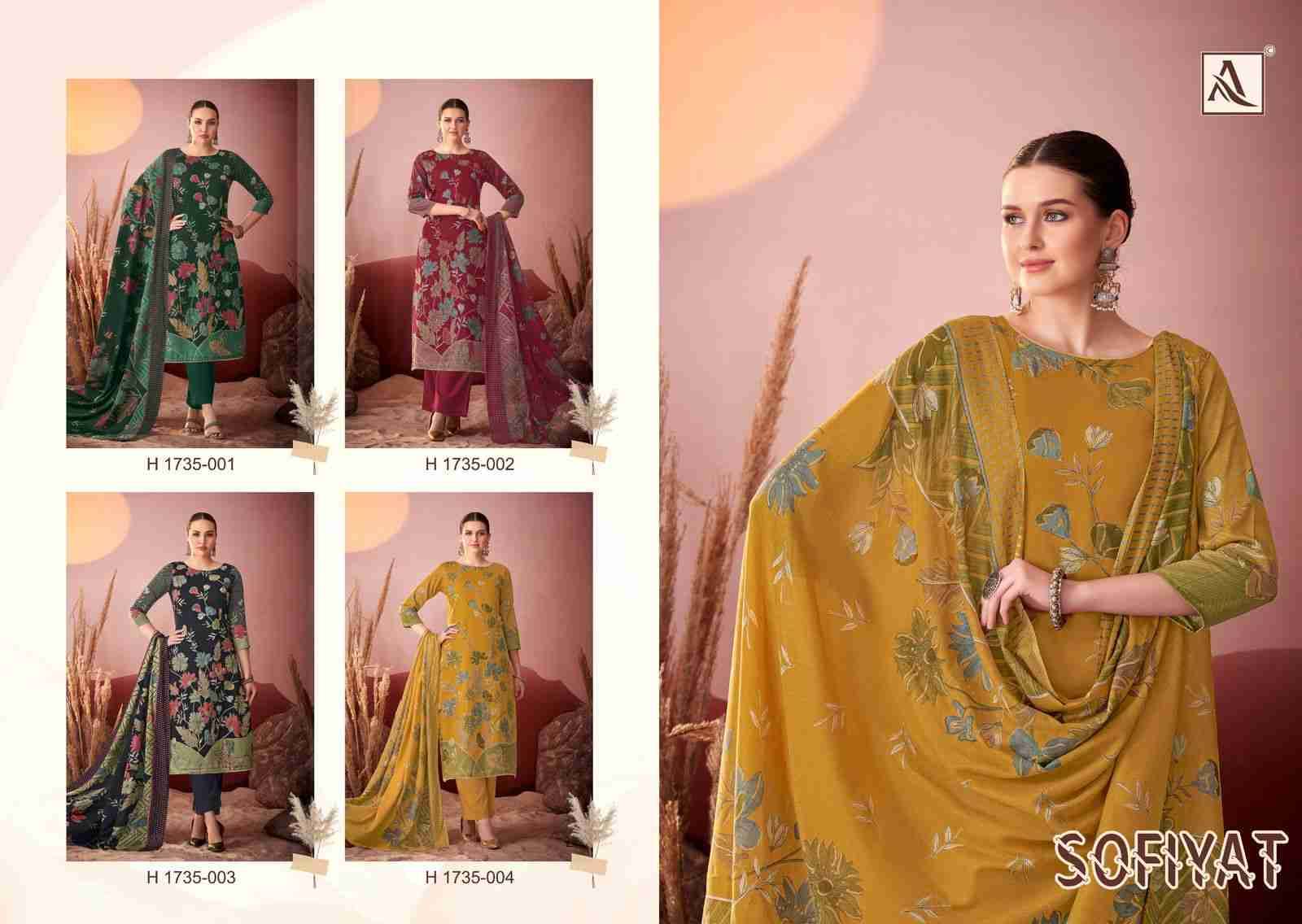 Sofiyat By Alok Suit 1735-001 To 1735-004 Series Beautiful Festive Suits Stylish Fancy Colorful Casual Wear & Ethnic Wear Pure Jam Print Dresses At Wholesale Price