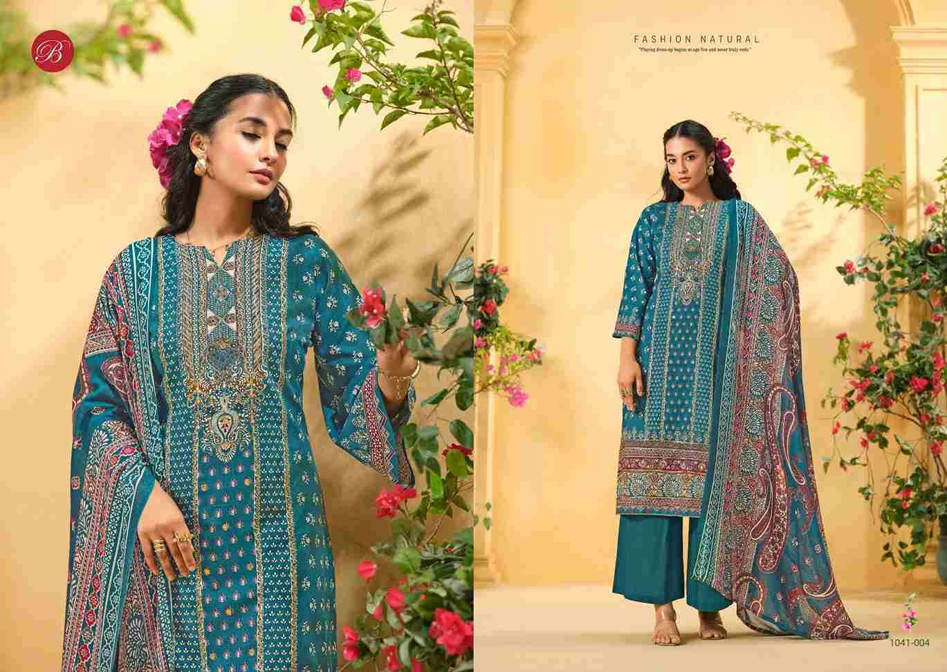 Mannat By Belliza 1041-001 To 1041-006 Series Beautiful Suits Colorful Stylish Fancy Casual Wear & Ethnic Wear Pure Viscose Rayon Print Dresses At Wholesale Price