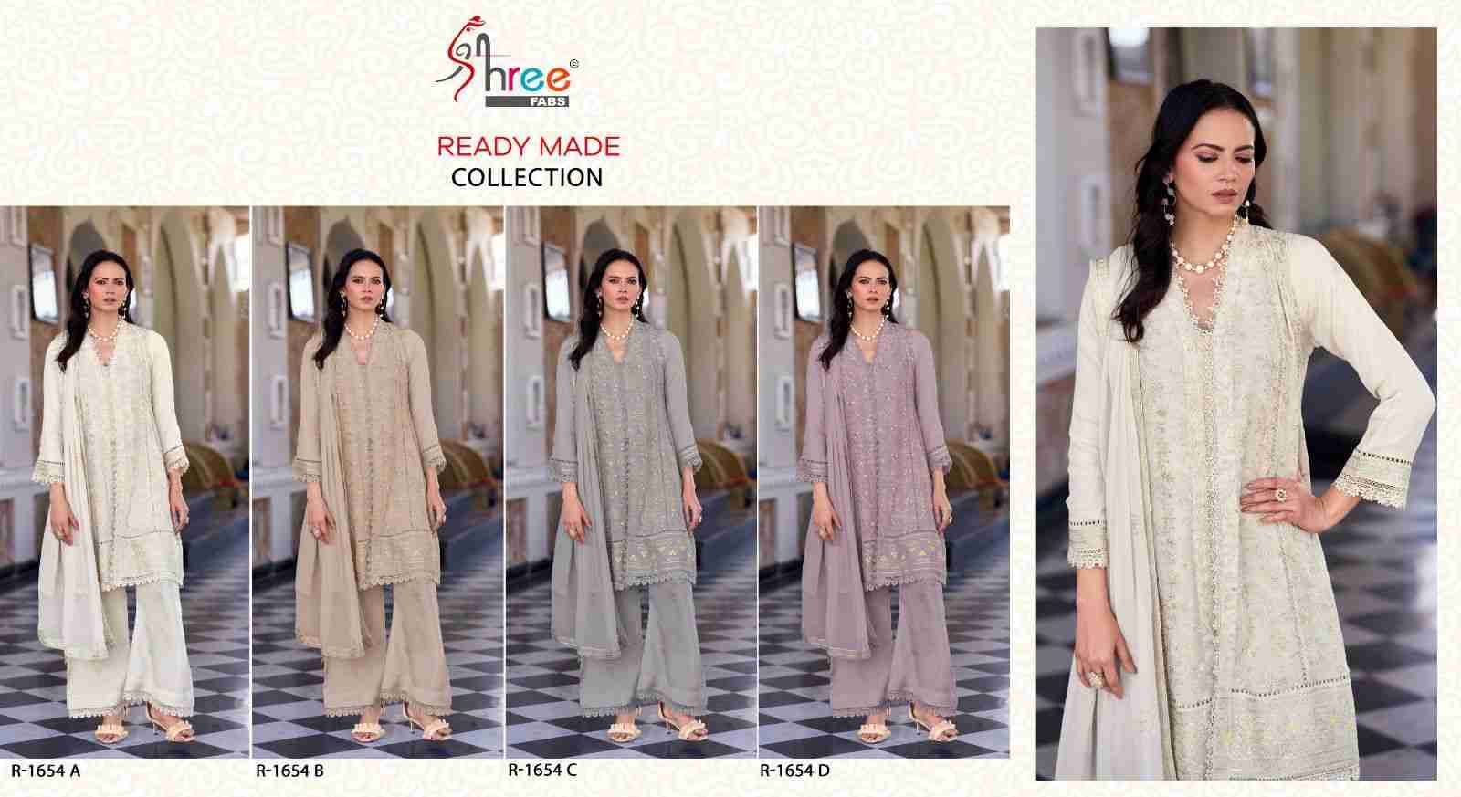 Shree Fabs Hit Design R-1654 Colours By Shree Fabs R-1654-A To R-1654-D Series Designer Pakistani Suits Collection Beautiful Stylish Fancy Colorful Party Wear & Occasional Wear Ragga Chiffon Dresses At Wholesale Price
