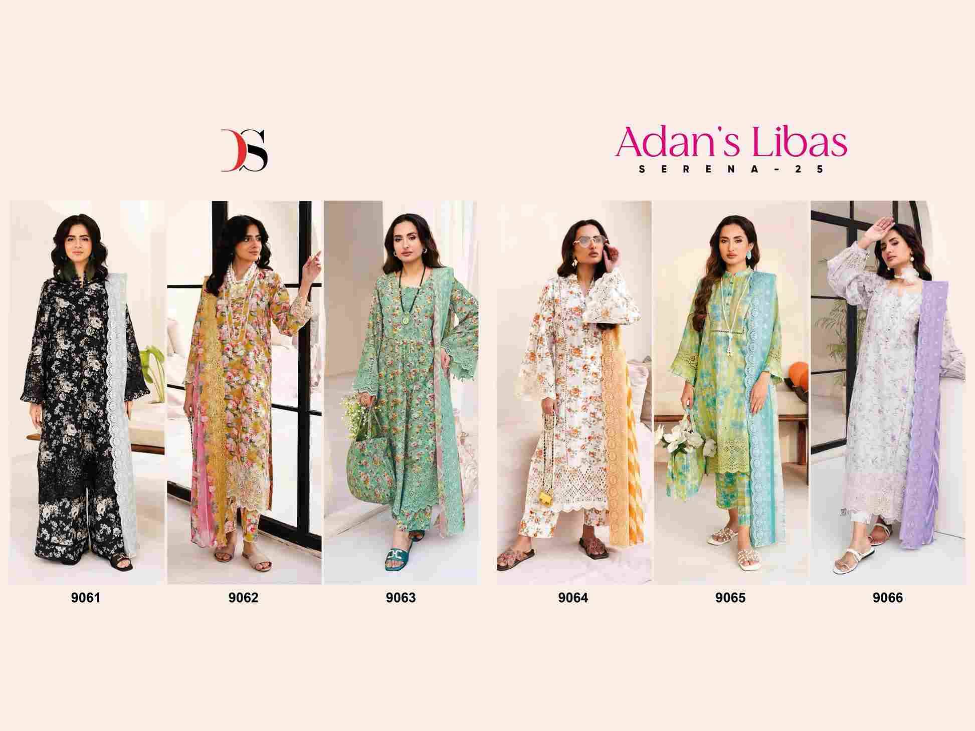 Adan Libas Serena-25 By Deepsy Suits 9061 To 9066 Series Beautiful Pakistani Suits Colorful Stylish Fancy Casual Wear & Ethnic Wear Pure Cotton Print Dresses At Wholesale Price