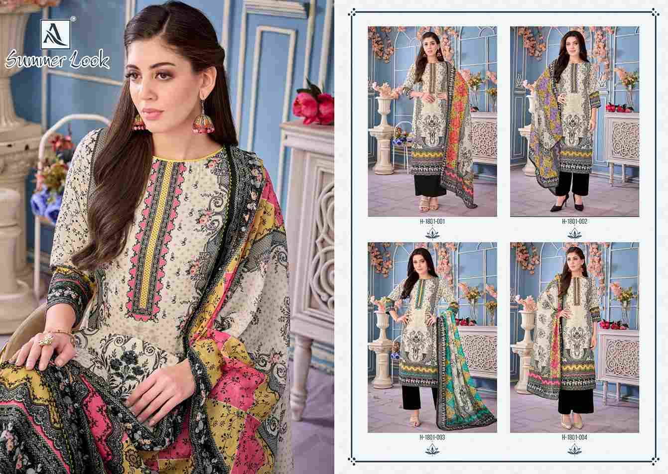 Summer Look By Alok Suit 1801-001 To 1801-004 Series Beautiful Festive Suits Colorful Stylish Fancy Casual Wear & Ethnic Wear Pure Jam Dresses At Wholesale Price