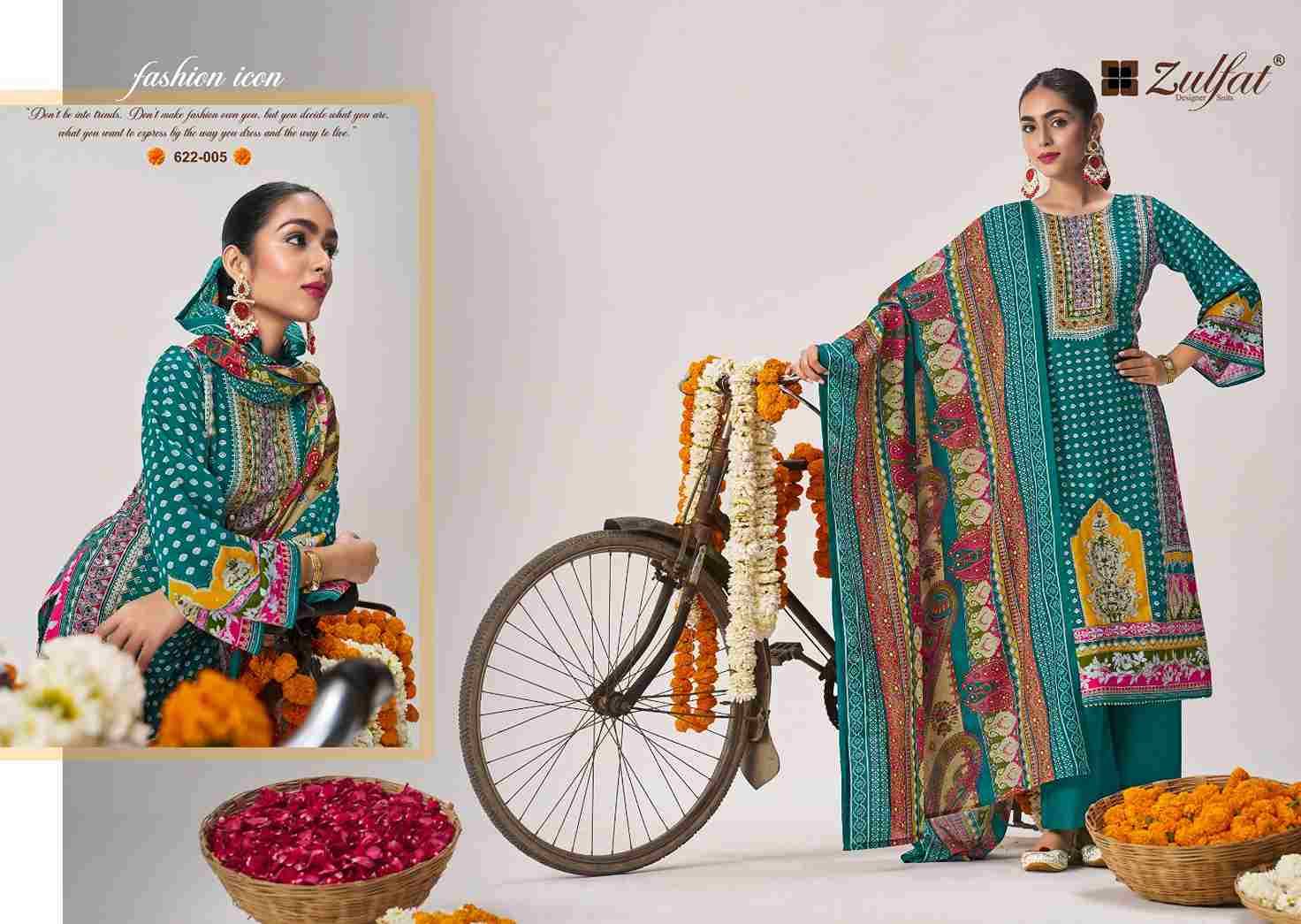 Aayat Vol-14 By Zulfat 622-001 To 622-006 Series Beautiful Festive Suits Stylish Fancy Colorful Casual Wear & Ethnic Wear Pure Viscose Rayon Print Dresses At Wholesale Price