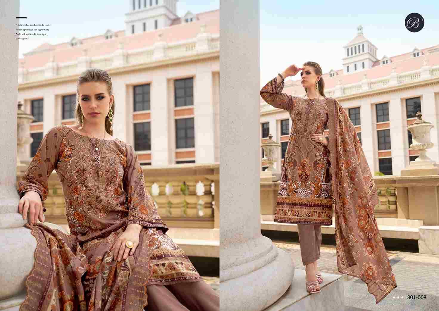 Guzarish Vol-20 By Belliza 801-001 To 801-008 Series Beautiful Stylish Festive Suits Fancy Colorful Casual Wear & Ethnic Wear & Ready To Wear Pure Cotton Digital Print Dresses At Wholesale Price