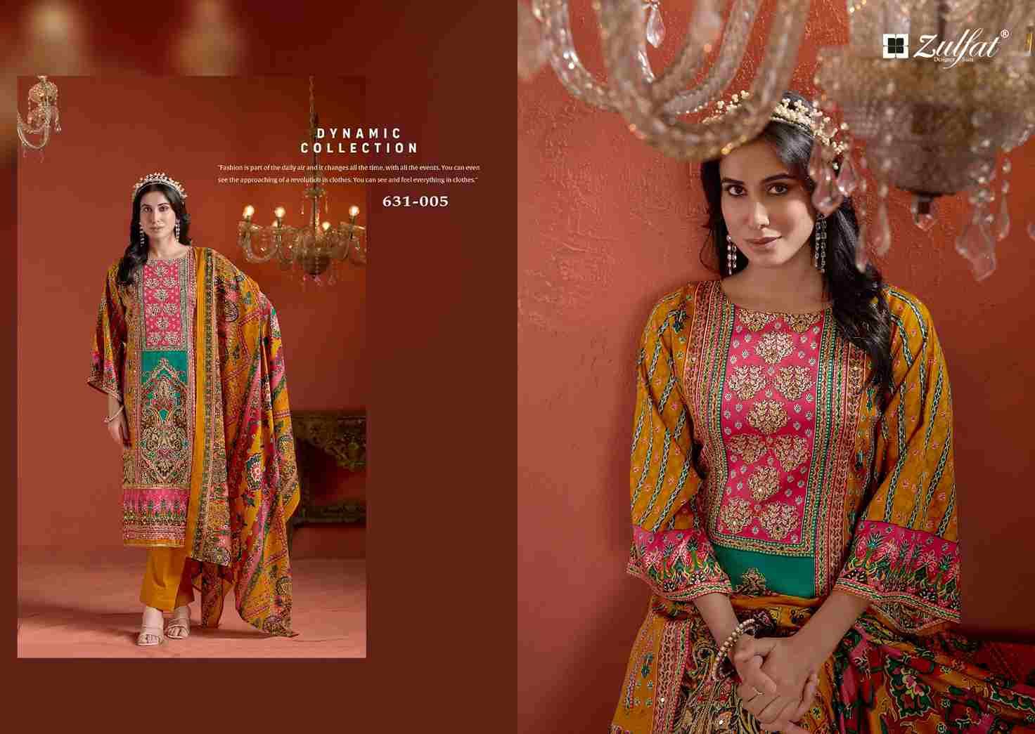 Raabta Vol-5 By Zulfat 631-001 To 631-006 Series Beautiful Festive Suits Stylish Fancy Colorful Casual Wear & Ethnic Wear Pure Jam Cotton Print Dresses At Wholesale Price