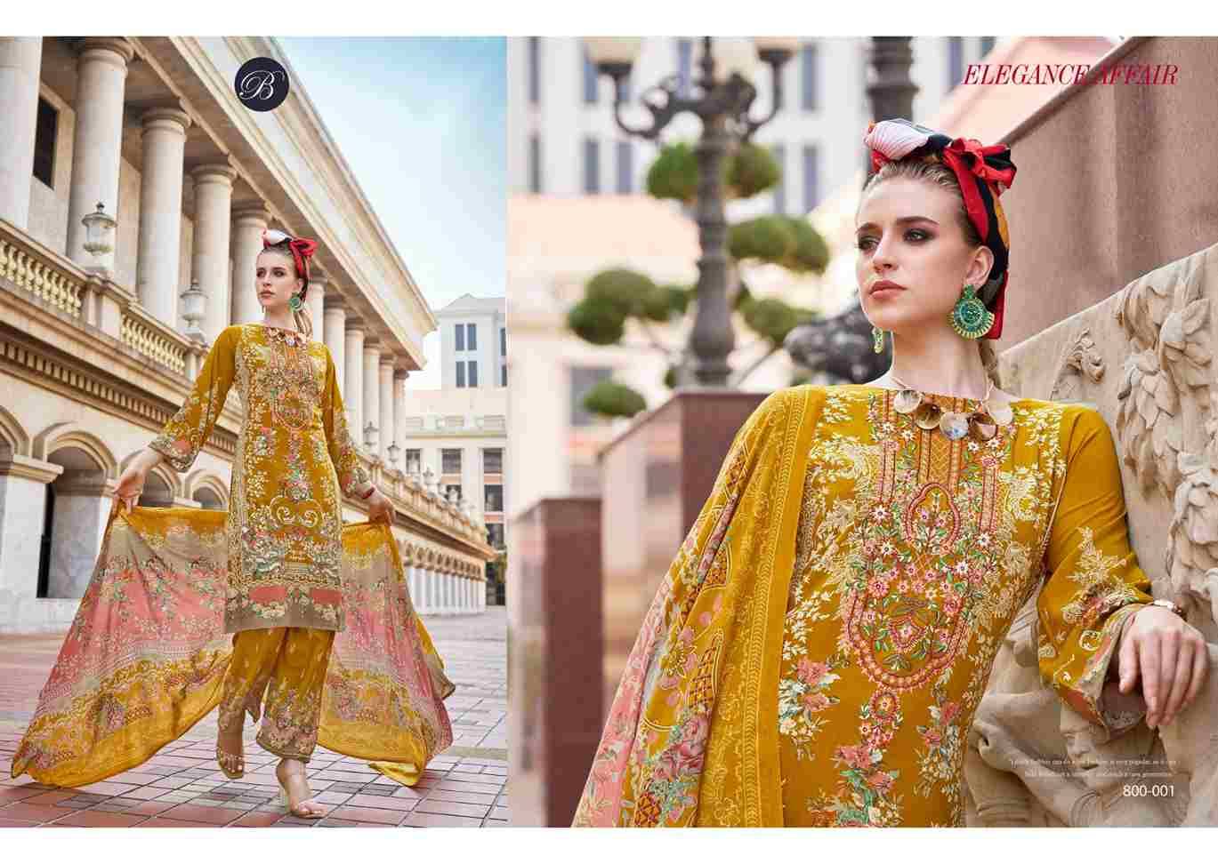 Dilshad Vol-3 By Belliza 800-001 To 800-008 Series Beautiful Festive Suits Stylish Fancy Colorful Casual Wear & Ethnic Wear Pure Viscose Rayon Print Dresses At Wholesale Price