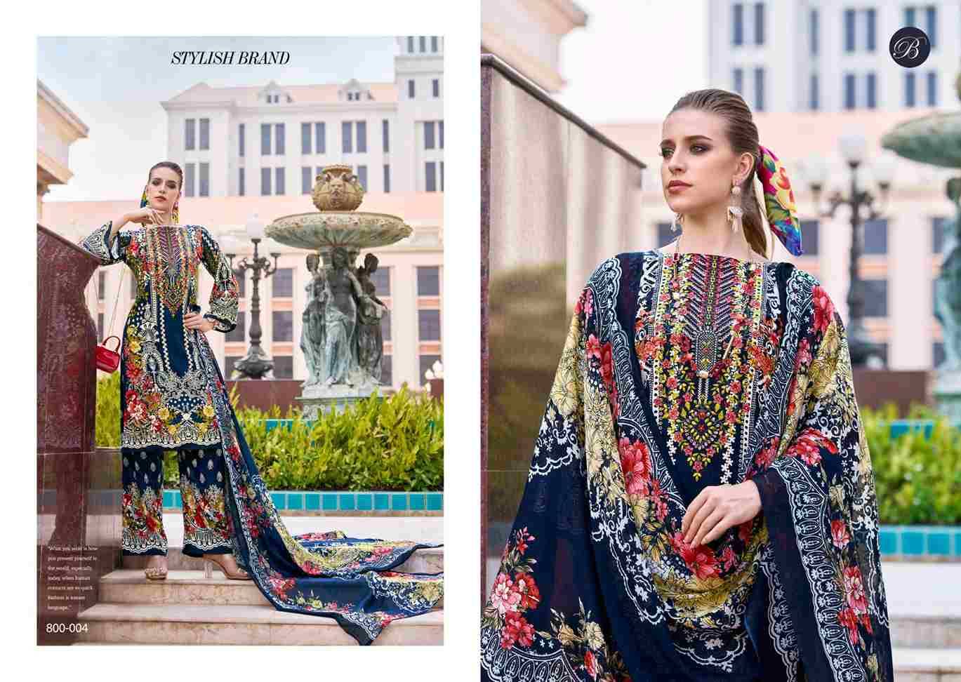 Dilshad Vol-3 By Belliza 800-001 To 800-008 Series Beautiful Festive Suits Stylish Fancy Colorful Casual Wear & Ethnic Wear Pure Viscose Rayon Print Dresses At Wholesale Price