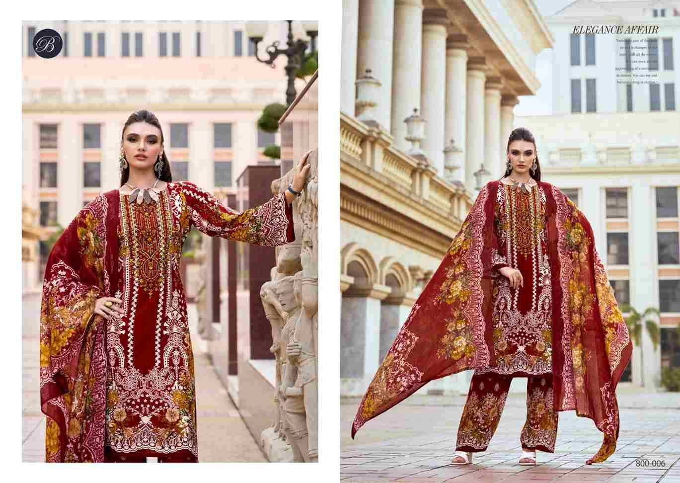 Dilshad Vol-3 By Belliza 800-001 To 800-008 Series Beautiful Festive Suits Stylish Fancy Colorful Casual Wear & Ethnic Wear Pure Viscose Rayon Print Dresses At Wholesale Price