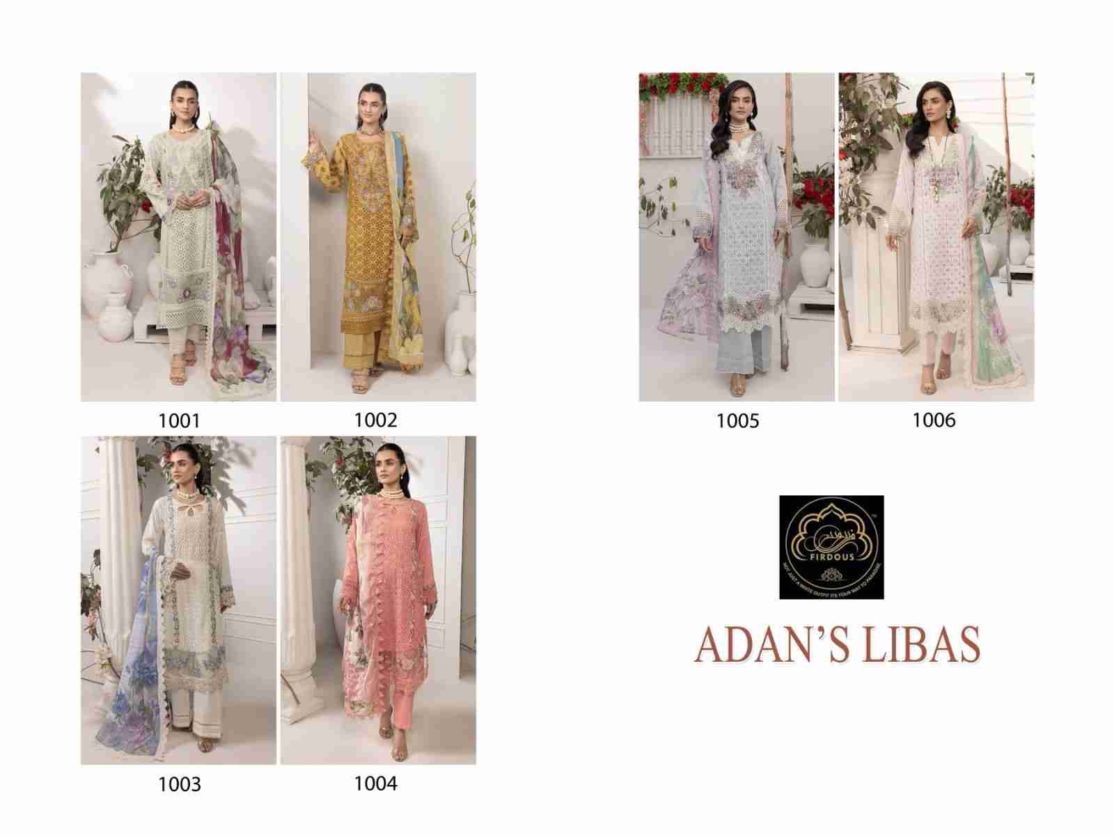 Adan Libas By Firdous 1001 To 1006 Series Beautiful Festive Suits Colorful Stylish Fancy Casual Wear & Ethnic Wear Pure Cotton Embroidered Dresses At Wholesale Price