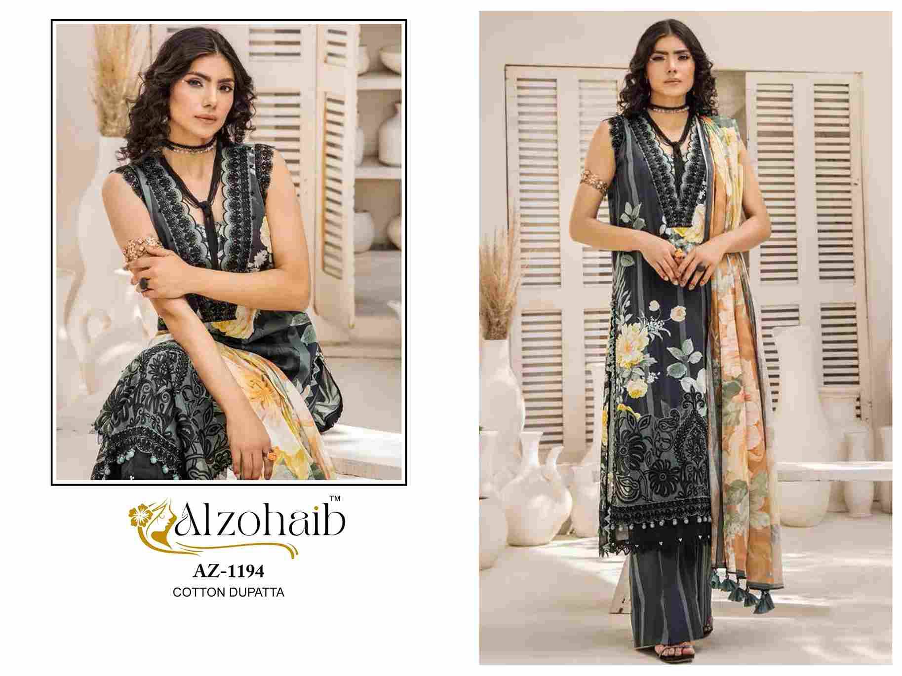 Sakina By Alzohaib Series Beautiful Pakistani Suits Stylish Fancy Colorful Party Wear & Occasional Wear Pure Cotton Print Dresses At Wholesale Price