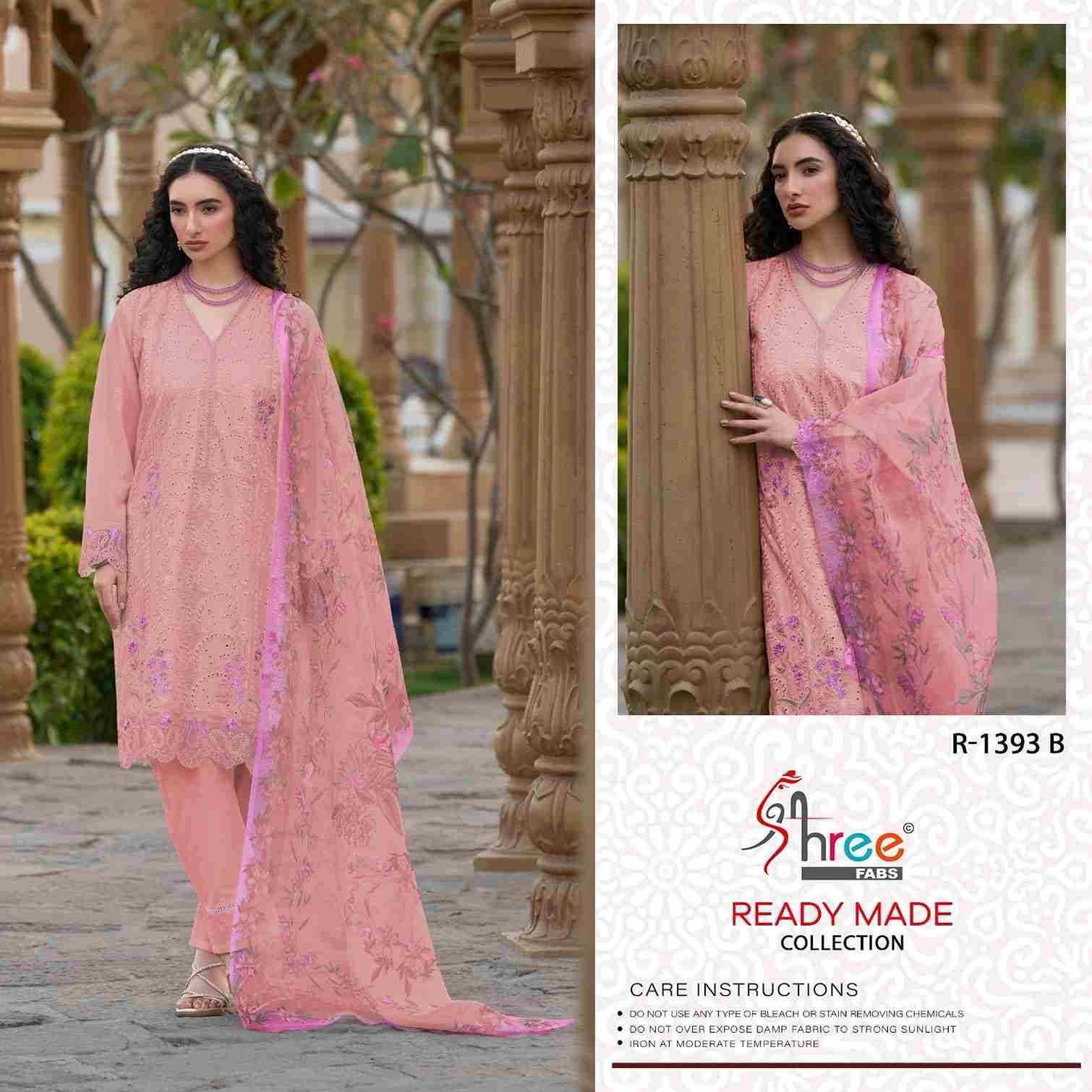 Shree Fabs Hit Design R-1393 Colours By Shree Fabs R-1393 -A To K-1393-D Series Designer Pakistani Suits Collection Beautiful Stylish Fancy Colorful Party Wear & Occasional Wear Cambric Lawn Cotton Dresses At Wholesale Price