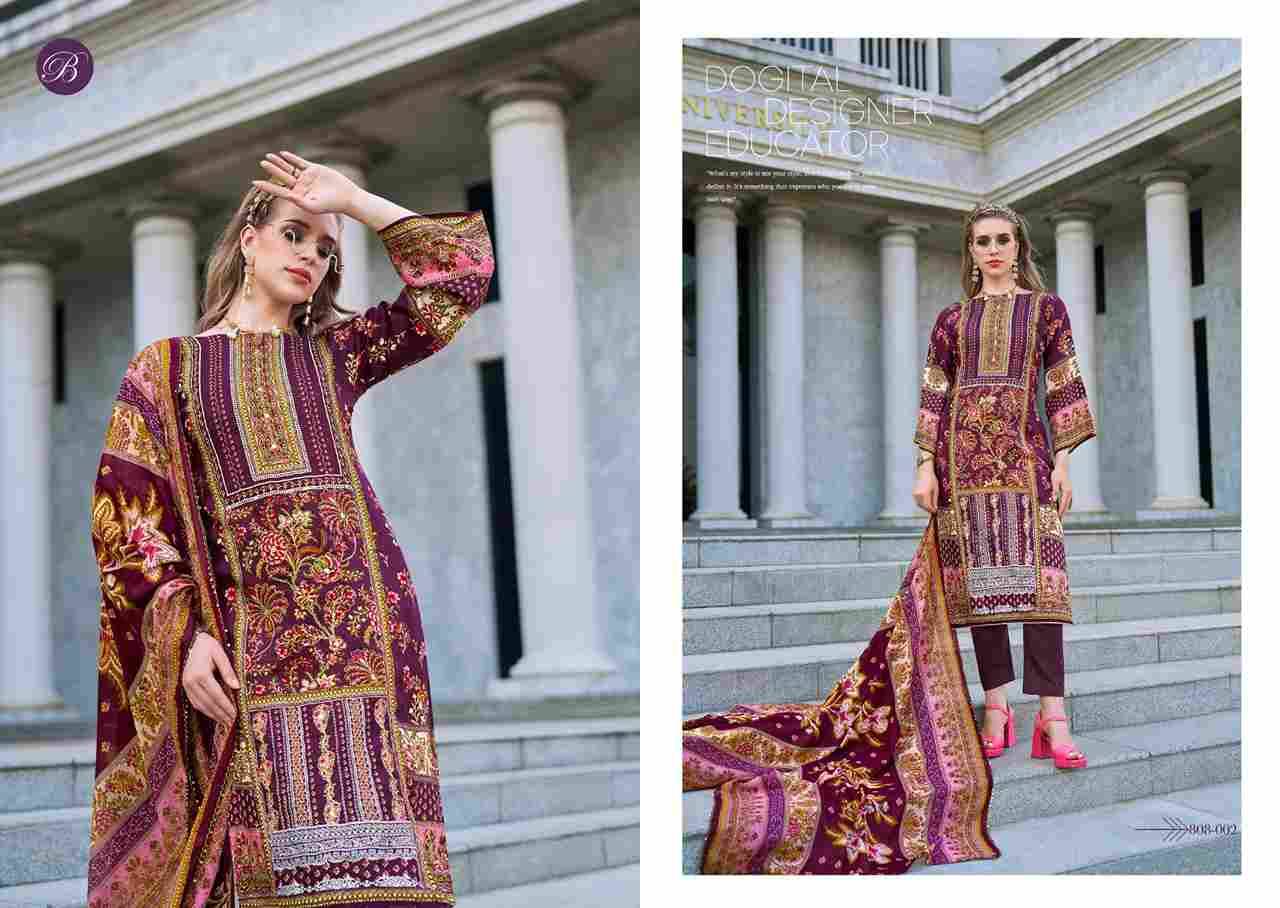 Dil E Nagma By Belliza 808-001 To 808-008 Series Beautiful Festive Suits Colorful Stylish Fancy Casual Wear & Ethnic Wear Pure Jam Cotton Print Dresses At Wholesale Price