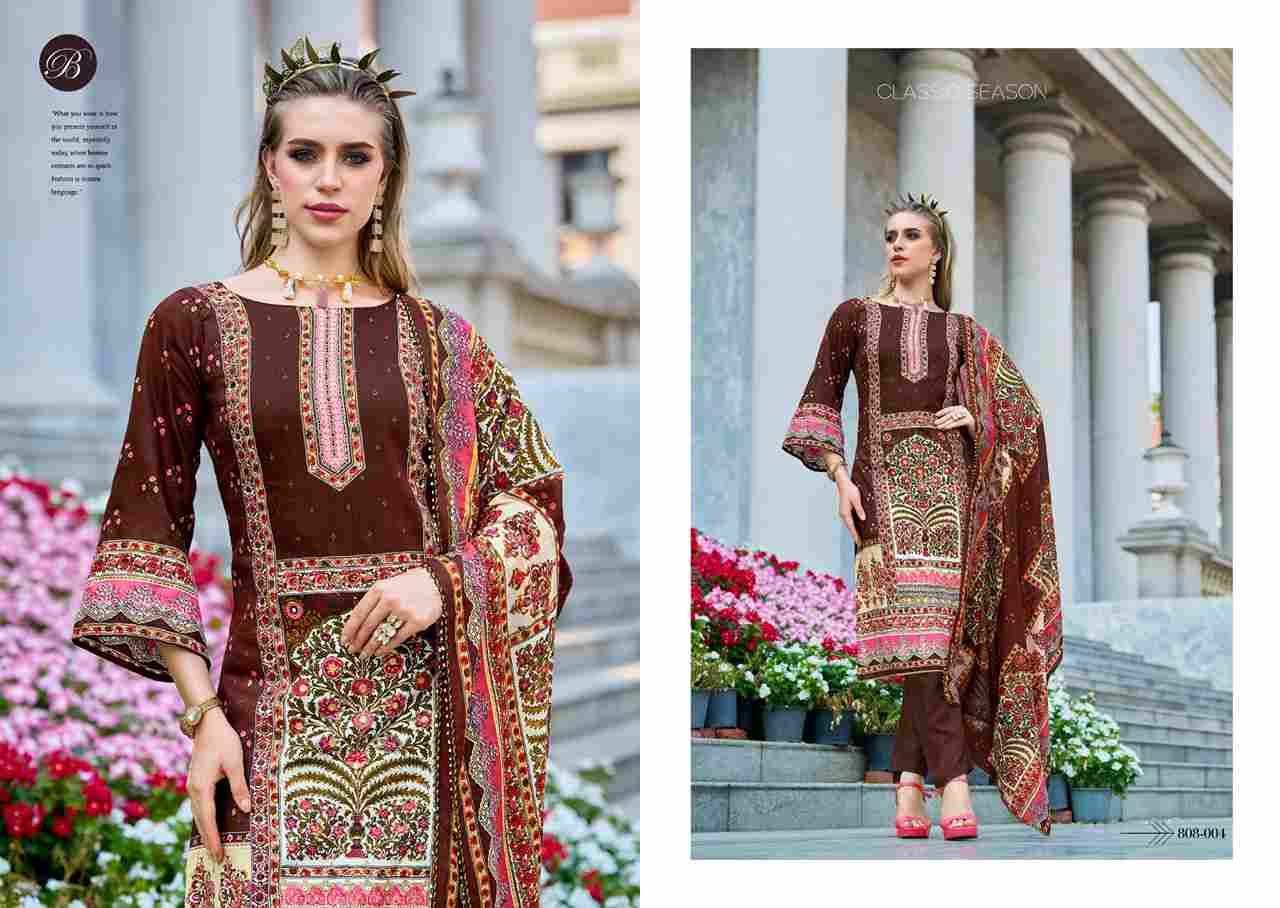 Dil E Nagma By Belliza 808-001 To 808-008 Series Beautiful Festive Suits Colorful Stylish Fancy Casual Wear & Ethnic Wear Pure Jam Cotton Print Dresses At Wholesale Price