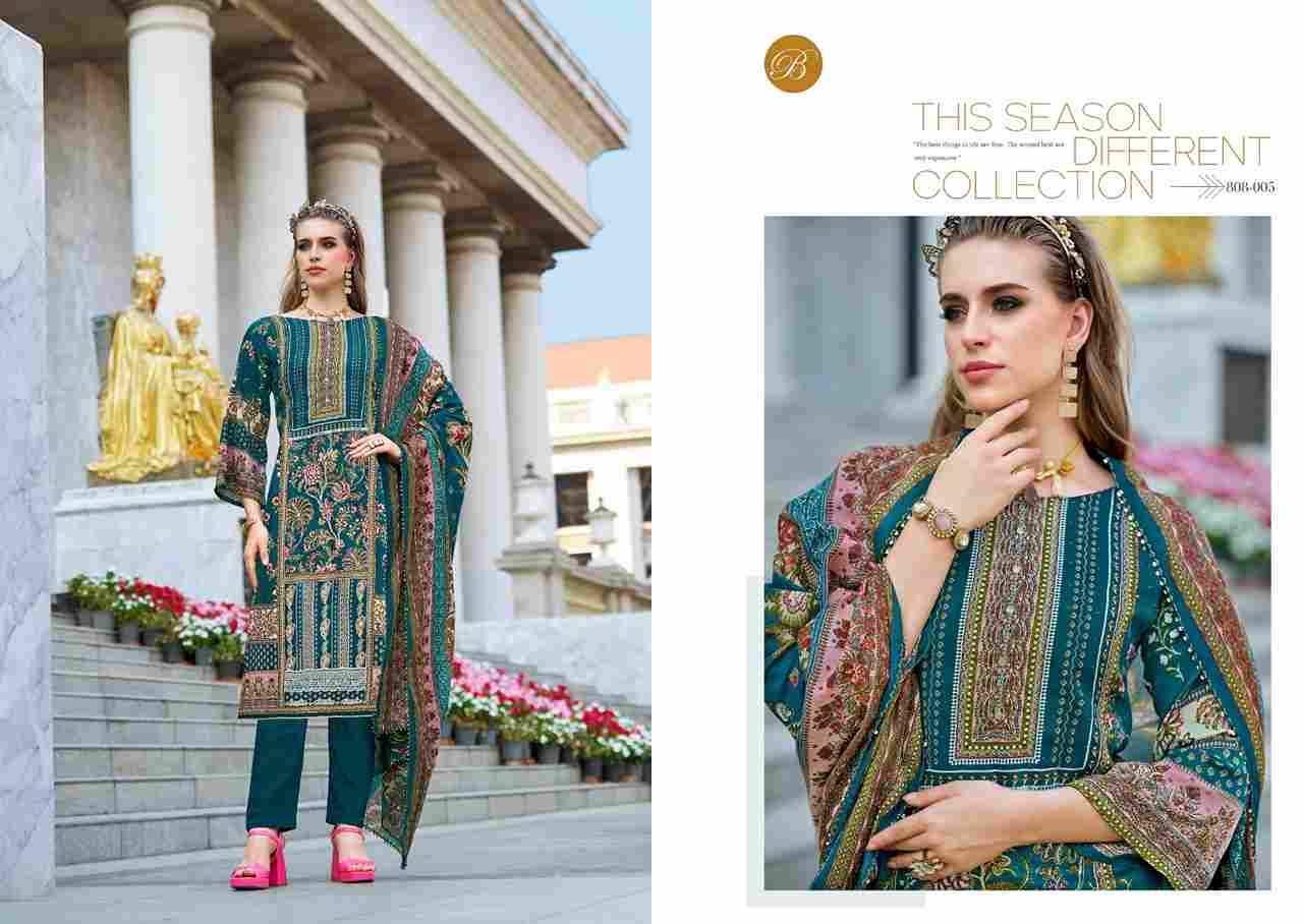 Dil E Nagma By Belliza 808-001 To 808-008 Series Beautiful Festive Suits Colorful Stylish Fancy Casual Wear & Ethnic Wear Pure Jam Cotton Print Dresses At Wholesale Price