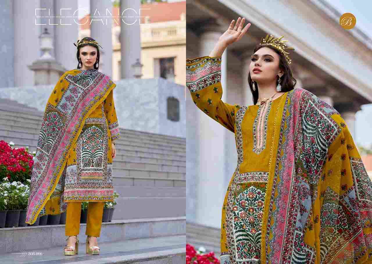 Dil E Nagma By Belliza 808-001 To 808-008 Series Beautiful Festive Suits Colorful Stylish Fancy Casual Wear & Ethnic Wear Pure Jam Cotton Print Dresses At Wholesale Price