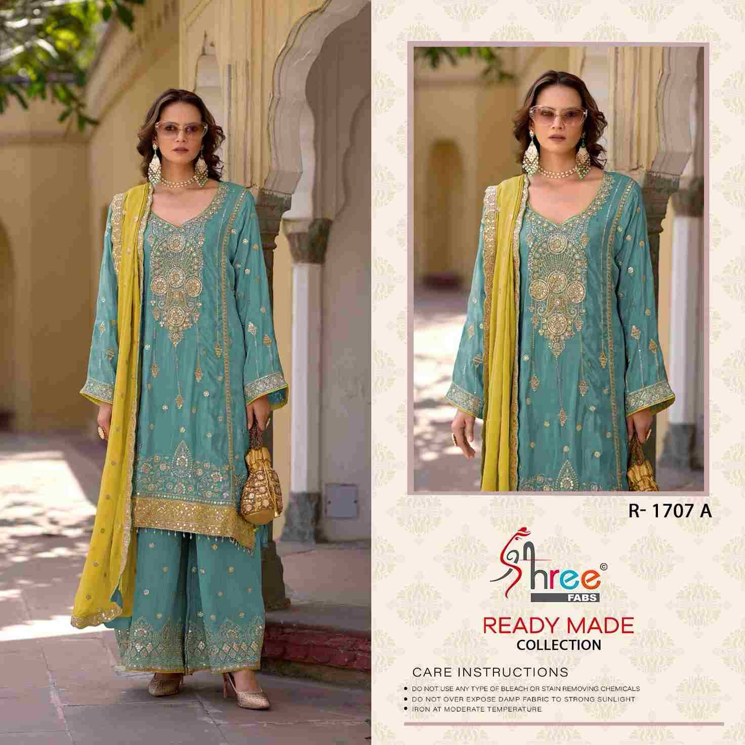 Shree Fabs Hit Design R-1707 Colours By Shree Fabs R-1707 -A To R-1707-D Series Beautiful Pakistani Suits Stylish Fancy Colorful Party Wear & Occasional Wear Viscose Embroidered Dresses At Wholesale Price