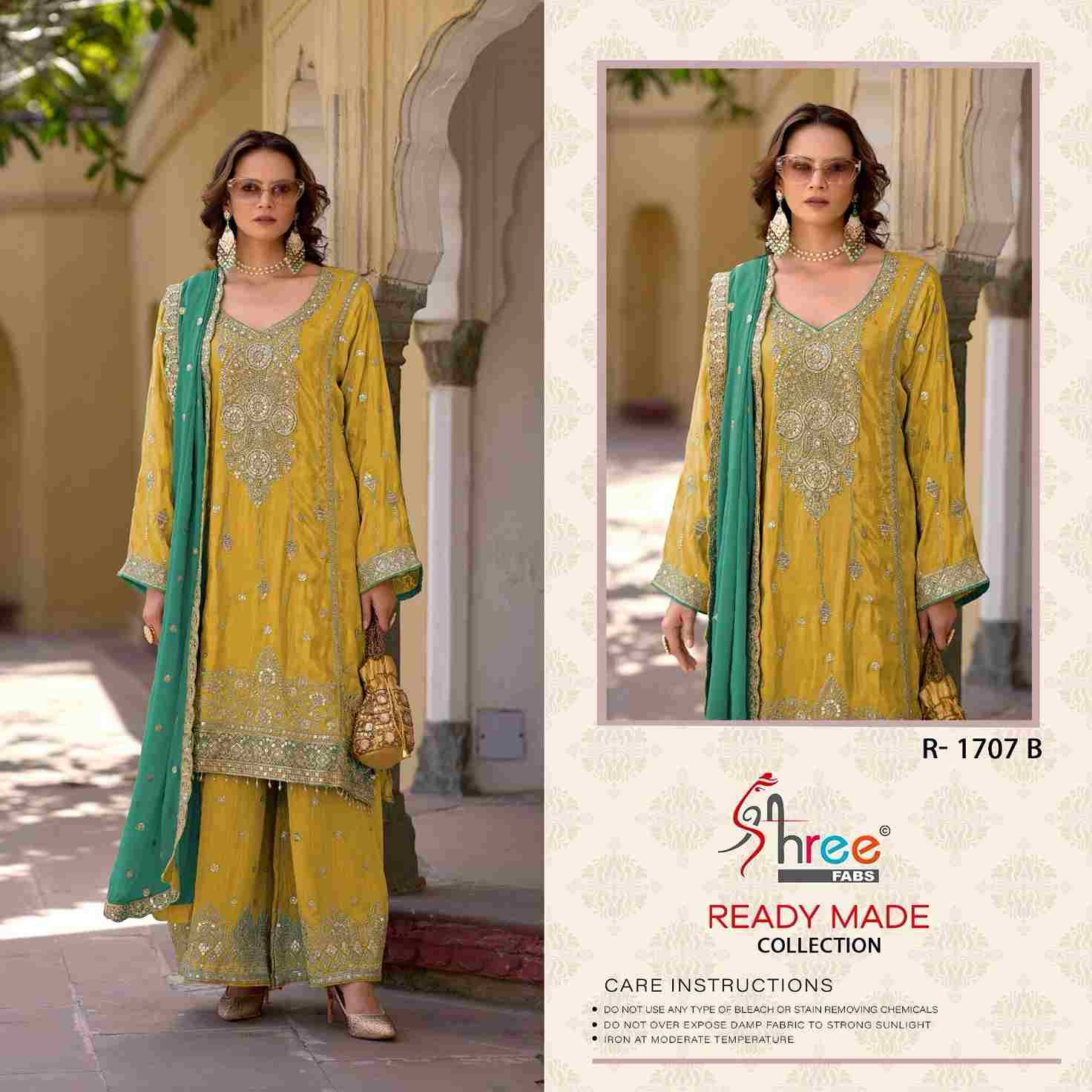 Shree Fabs Hit Design R-1707 Colours By Shree Fabs R-1707 -A To R-1707-D Series Beautiful Pakistani Suits Stylish Fancy Colorful Party Wear & Occasional Wear Viscose Embroidered Dresses At Wholesale Price