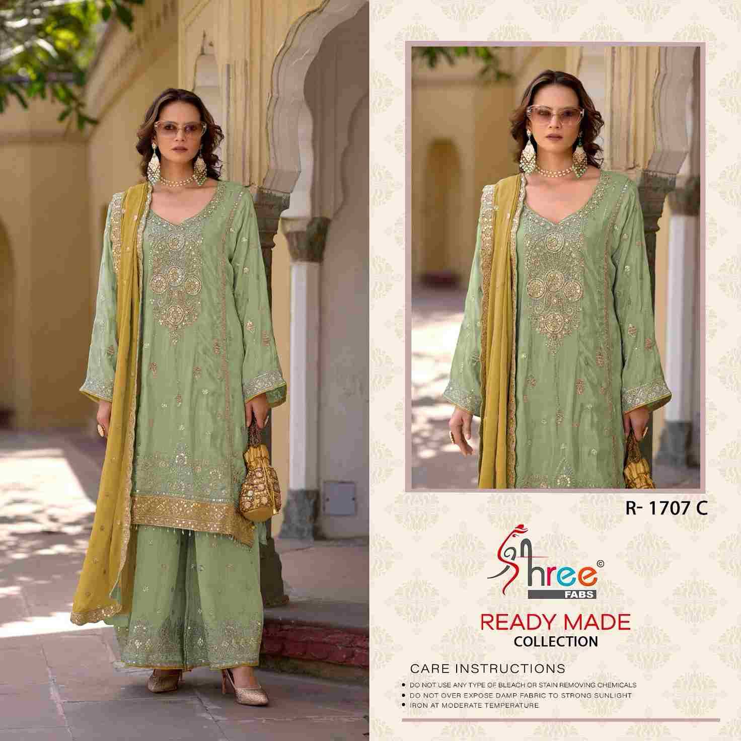 Shree Fabs Hit Design R-1707 Colours By Shree Fabs R-1707 -A To R-1707-D Series Beautiful Pakistani Suits Stylish Fancy Colorful Party Wear & Occasional Wear Viscose Embroidered Dresses At Wholesale Price