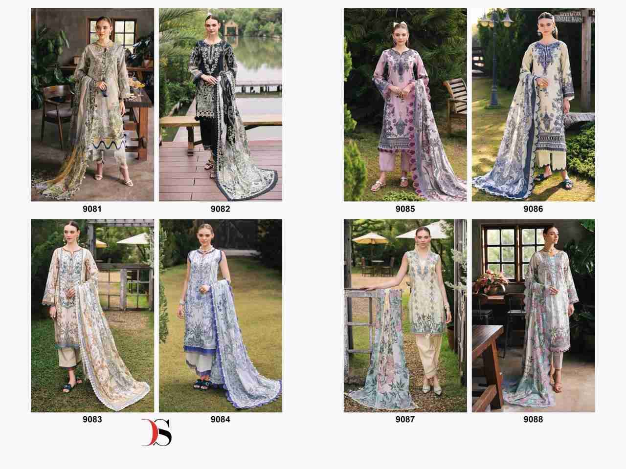 Jade Urban-25 By Deepsy Suits 9081 To 9088 Series Beautiful Pakistani Suits Colorful Stylish Fancy Casual Wear & Ethnic Wear Pure Cotton Print Dresses At Wholesale Price