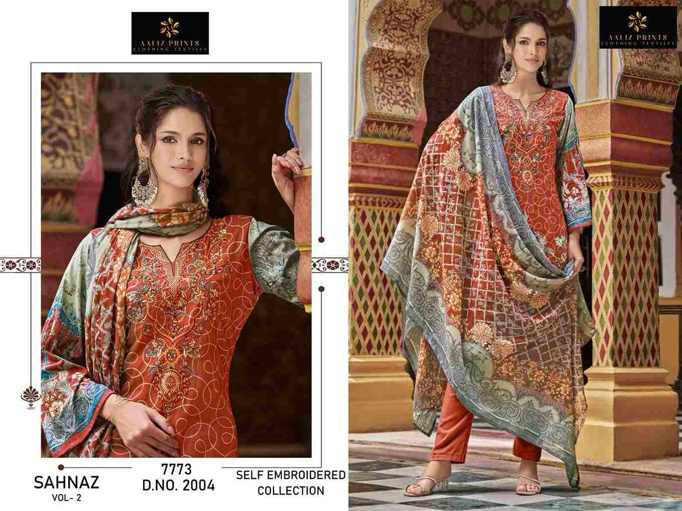 Sahnaz Vol-2 By Aaliz Prints 2005 To 2008 Series Beautiful Festive Suits Stylish Fancy Colorful Casual Wear & Ethnic Wear Cotton Digital Print Dresses At Wholesale Price