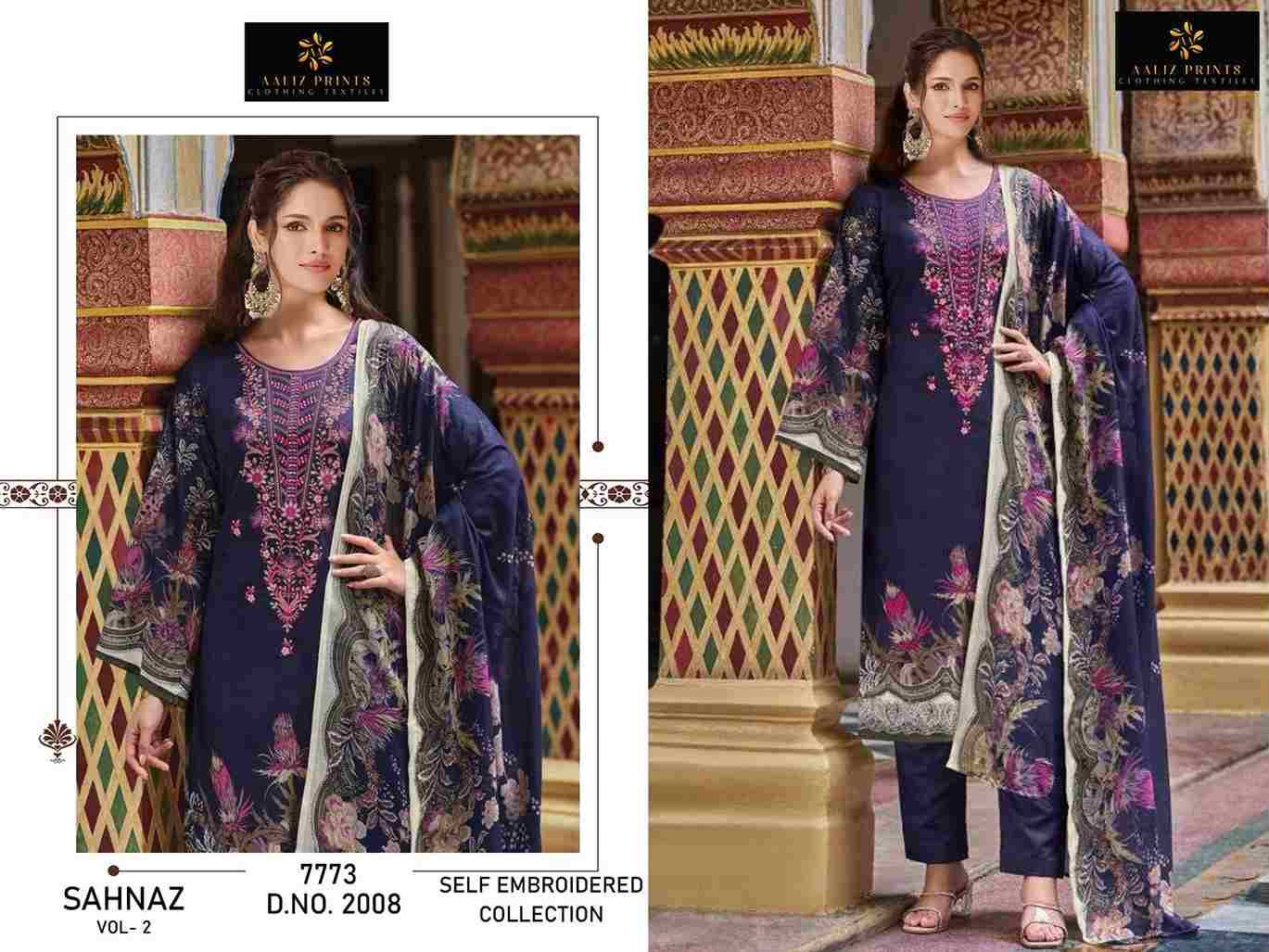 Sahnaz Vol-2 By Aaliz Prints 2005 To 2008 Series Beautiful Festive Suits Stylish Fancy Colorful Casual Wear & Ethnic Wear Cotton Digital Print Dresses At Wholesale Price