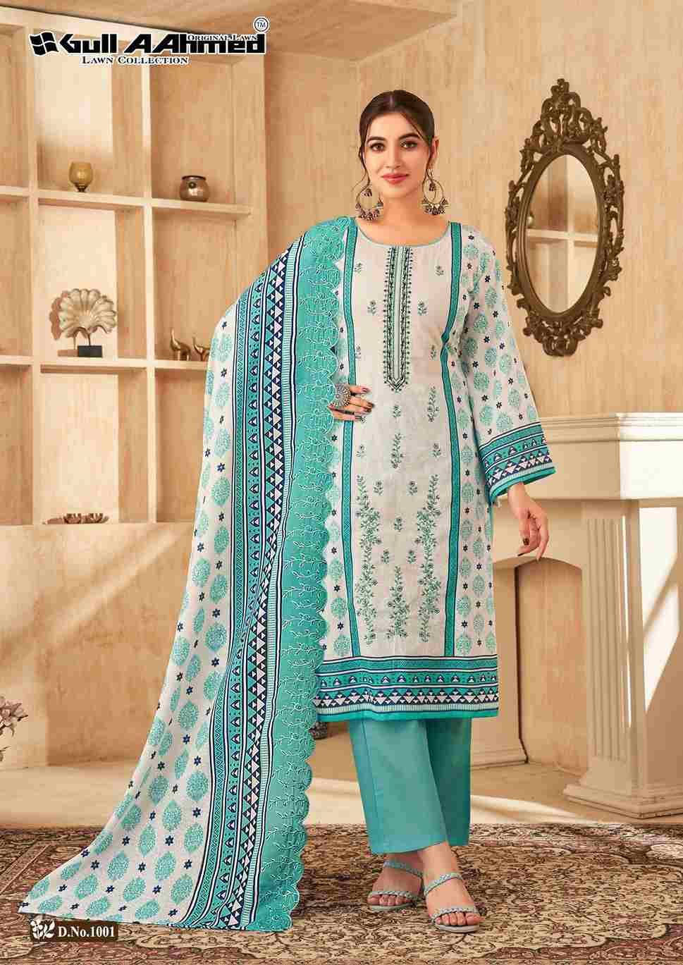 Farasha By Gull Aahmed 1001 To 1006 Series Beautiful Festive Suits Stylish Fancy Colorful Casual Wear & Ethnic Wear Pure Cotton Dresses At Wholesale Price