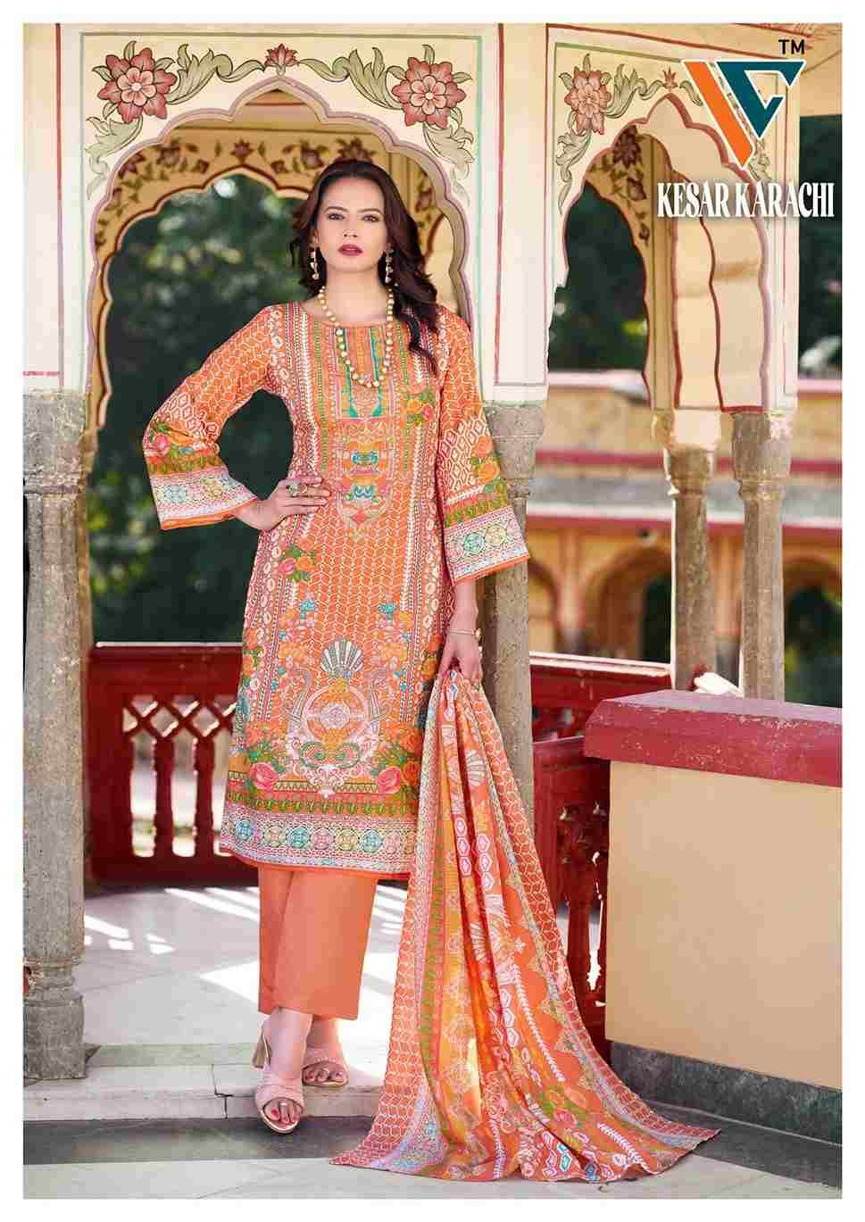 Kesar Karachi Vol-01 By Vandana Creation 1001 To 1008 Series Beautiful Festive Suits Stylish Fancy Colorful Casual Wear & Ethnic Wear Lawn Cotton Print Dresses At Wholesale Price