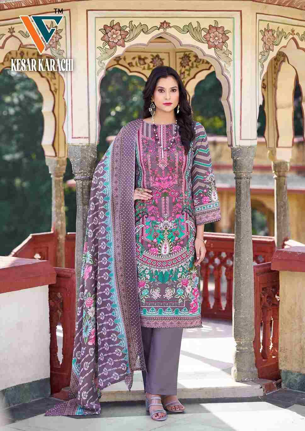 Kesar Karachi Vol-01 By Vandana Creation 1001 To 1008 Series Beautiful Festive Suits Stylish Fancy Colorful Casual Wear & Ethnic Wear Lawn Cotton Print Dresses At Wholesale Price