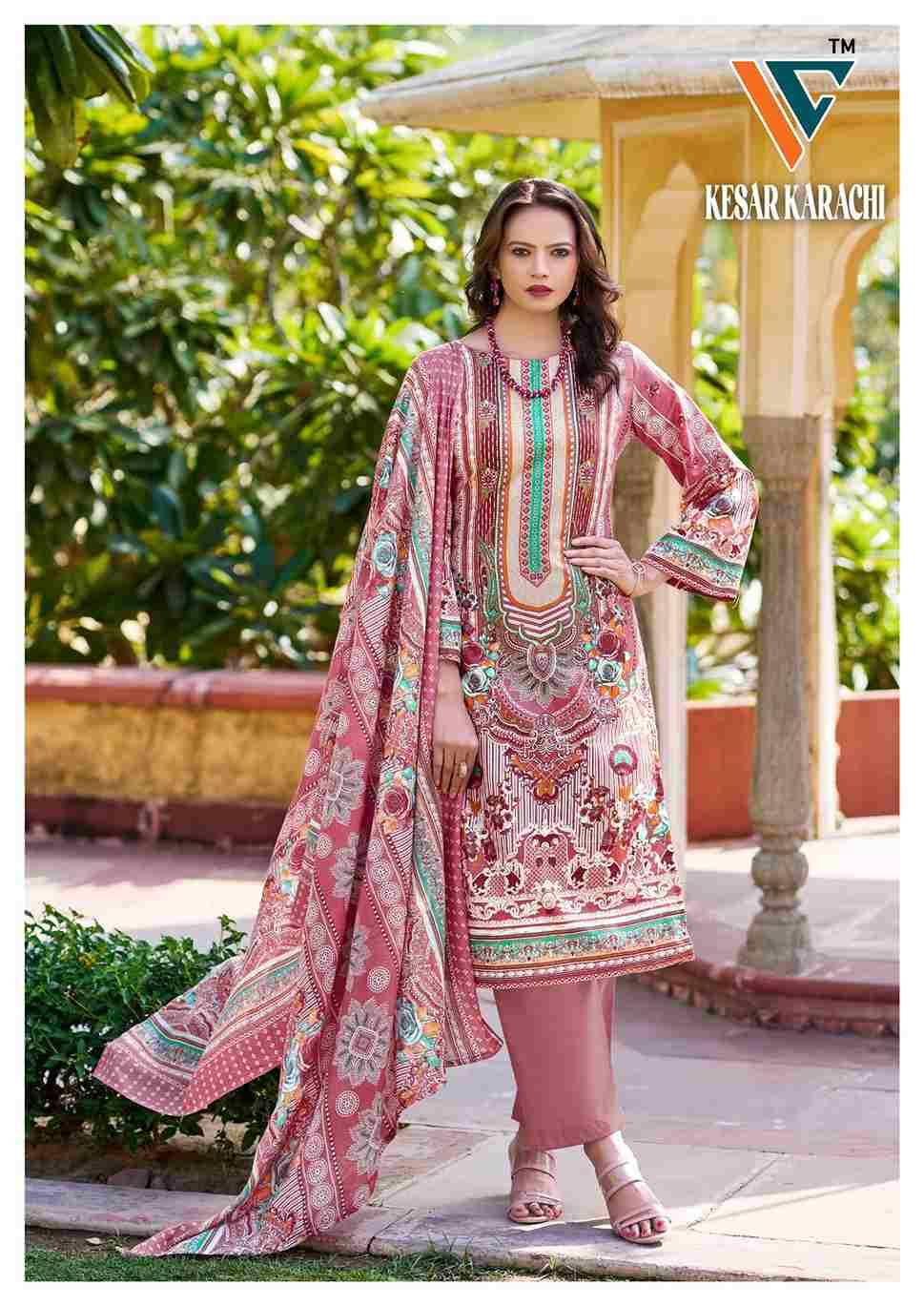 Kesar Karachi Vol-01 By Vandana Creation 1001 To 1008 Series Beautiful Festive Suits Stylish Fancy Colorful Casual Wear & Ethnic Wear Lawn Cotton Print Dresses At Wholesale Price