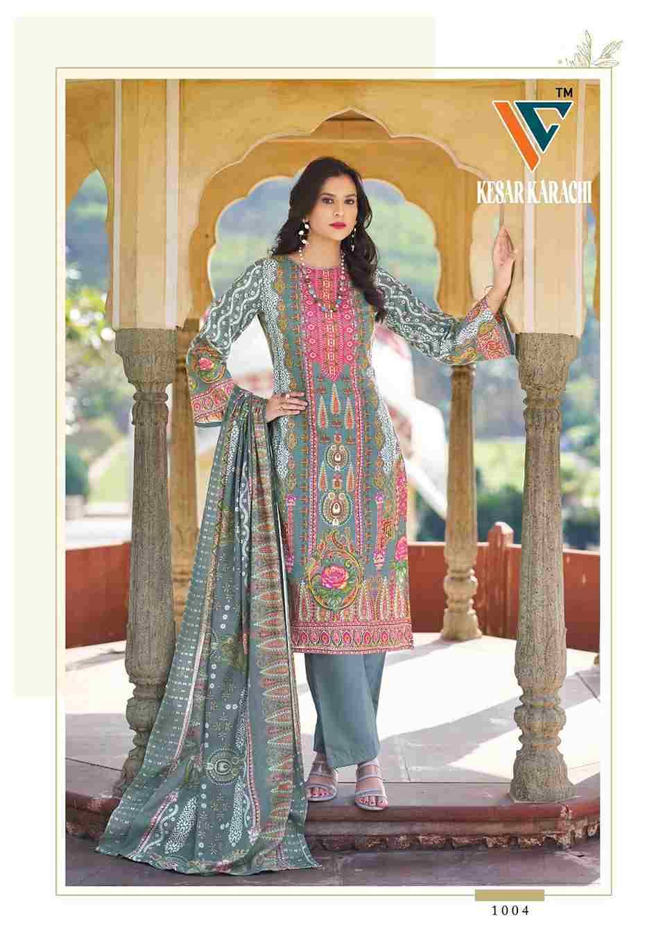 Kesar Karachi Vol-01 By Vandana Creation 1001 To 1008 Series Beautiful Festive Suits Stylish Fancy Colorful Casual Wear & Ethnic Wear Lawn Cotton Print Dresses At Wholesale Price