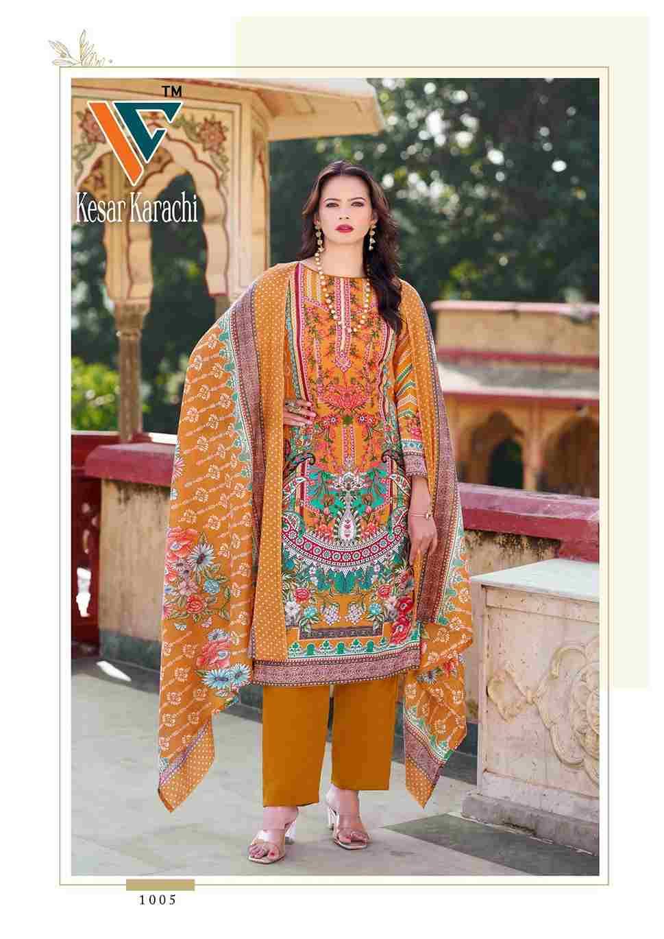 Kesar Karachi Vol-01 By Vandana Creation 1001 To 1008 Series Beautiful Festive Suits Stylish Fancy Colorful Casual Wear & Ethnic Wear Lawn Cotton Print Dresses At Wholesale Price