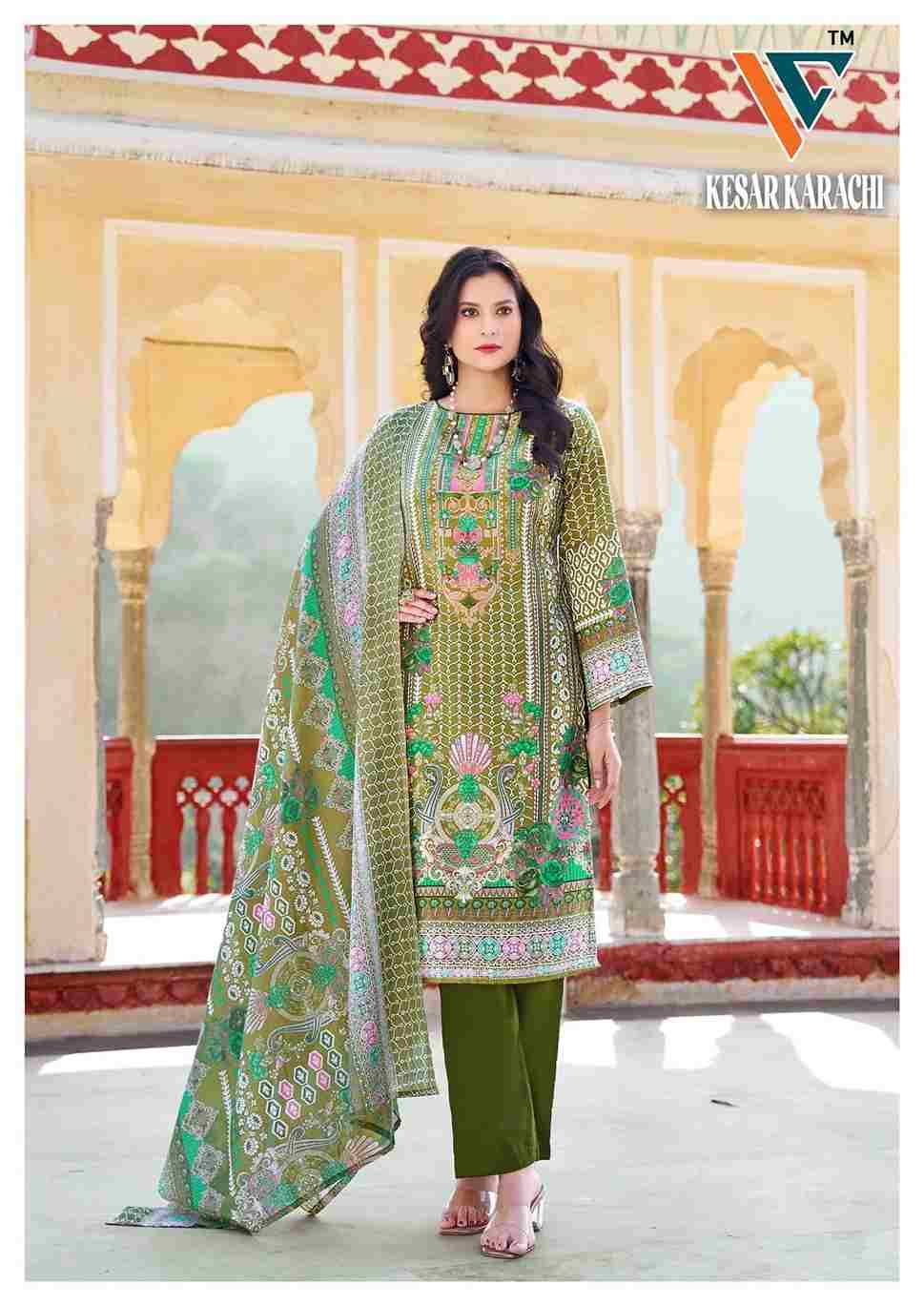 Kesar Karachi Vol-01 By Vandana Creation 1001 To 1008 Series Beautiful Festive Suits Stylish Fancy Colorful Casual Wear & Ethnic Wear Lawn Cotton Print Dresses At Wholesale Price