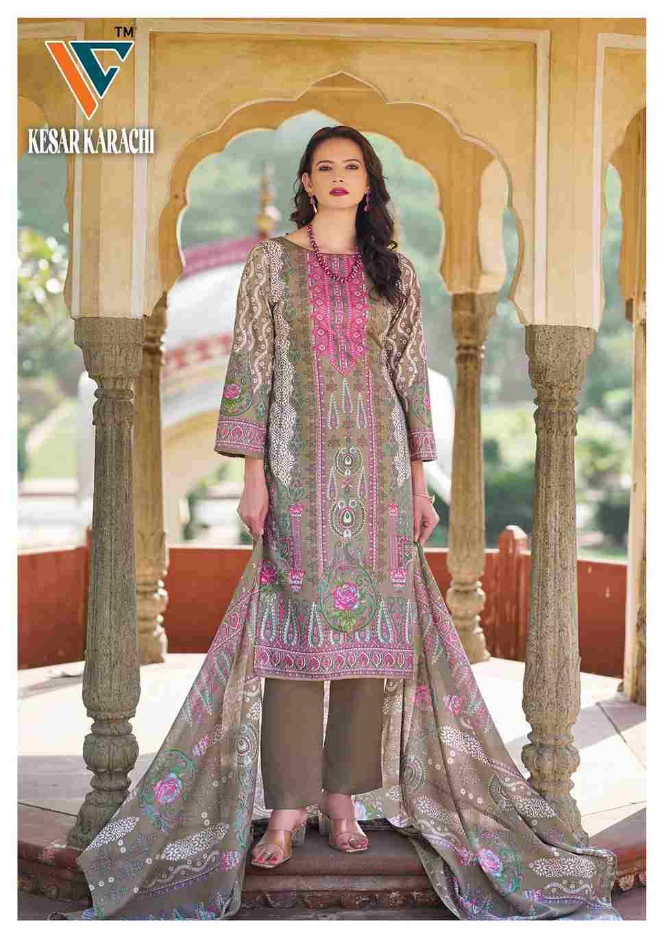 Kesar Karachi Vol-01 By Vandana Creation 1001 To 1008 Series Beautiful Festive Suits Stylish Fancy Colorful Casual Wear & Ethnic Wear Lawn Cotton Print Dresses At Wholesale Price