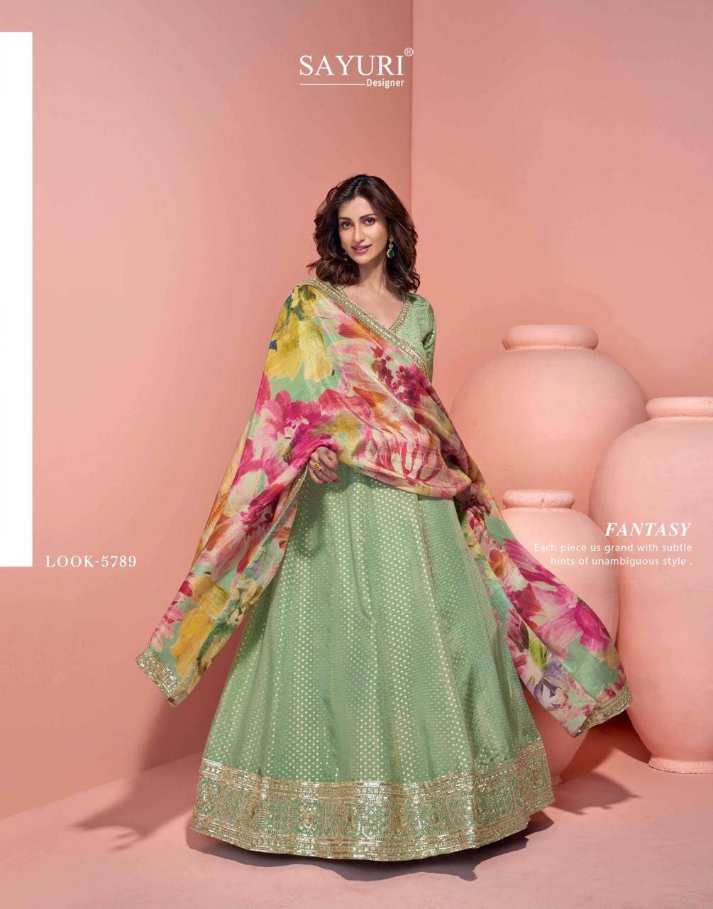 Sikha By Sayuri 5787 To 5789 Series Designer Festive Suits Beautiful Fancy Colorful Stylish Party Wear & Occasional Wear Pure Viscose Jacquard Silk Gown At Wholesale Price