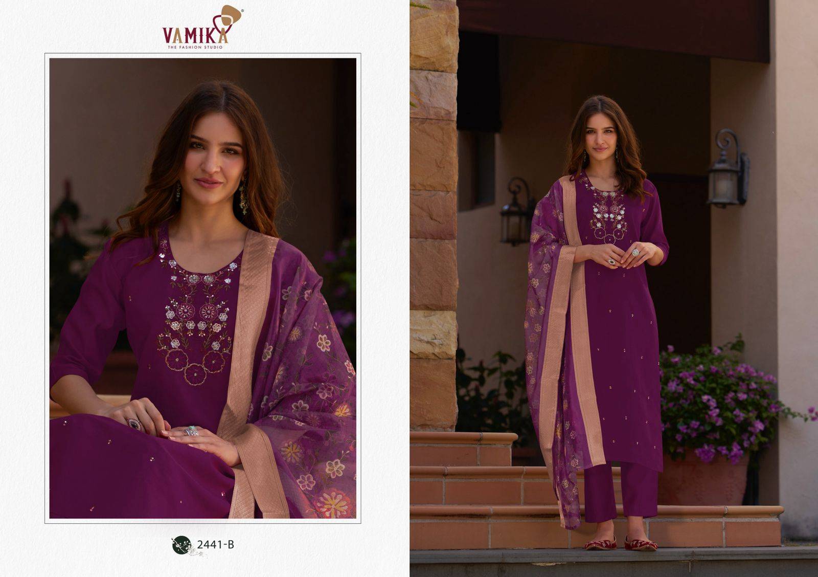 Jannat Vol-1 By Vamika 2441-A To 2441-D Series Designer Stylish Fancy Colorful Beautiful Party Wear & Ethnic Wear Collection Heavy Viscose Dresses At Wholesale Price