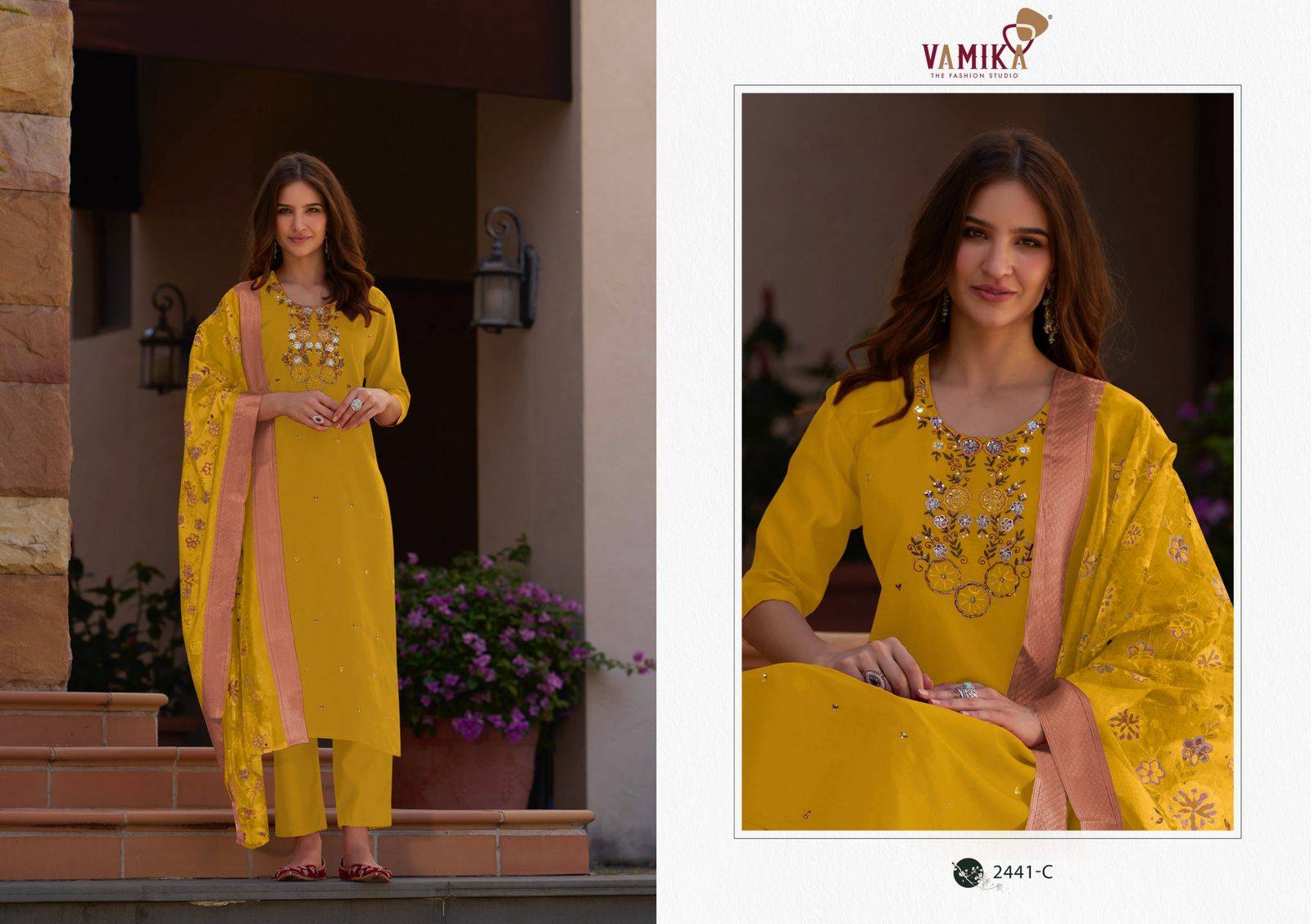 Jannat Vol-1 By Vamika 2441-A To 2441-D Series Designer Stylish Fancy Colorful Beautiful Party Wear & Ethnic Wear Collection Heavy Viscose Dresses At Wholesale Price