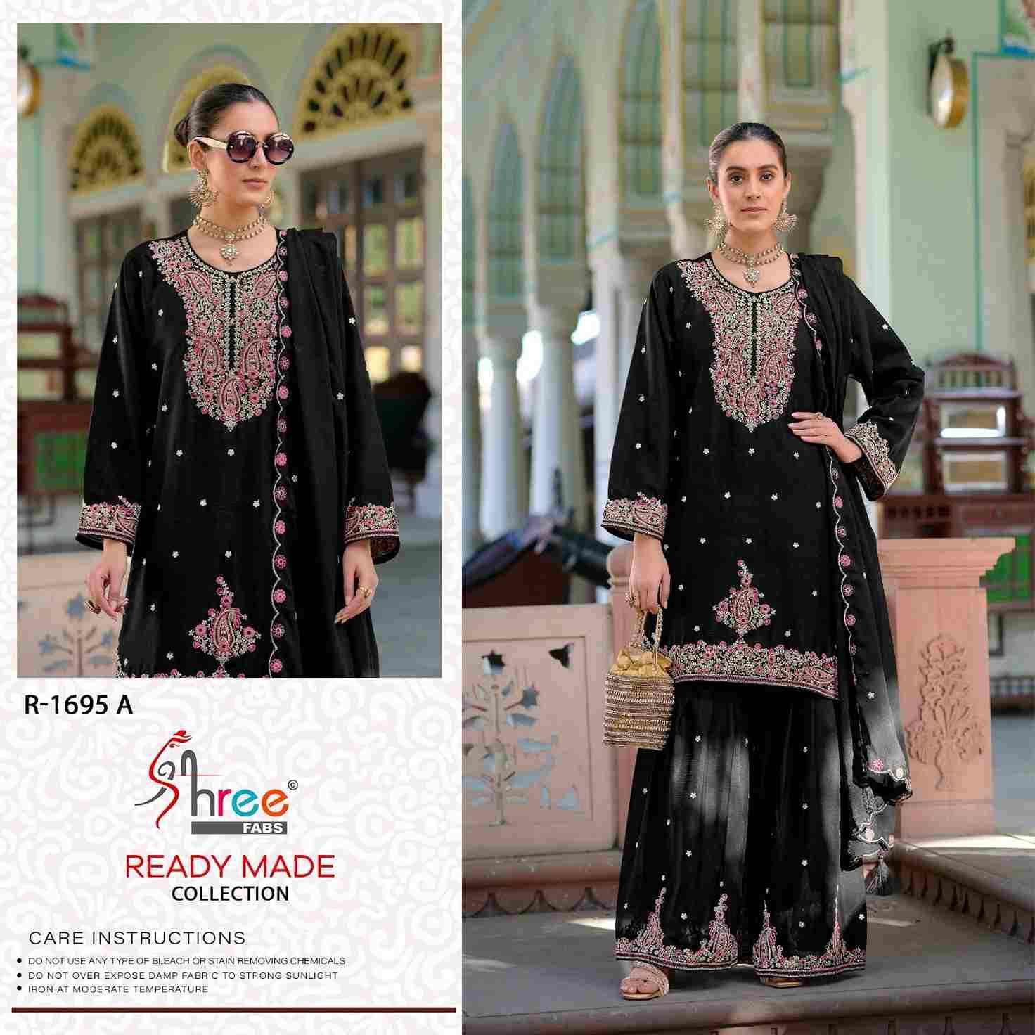 Shree Fabs Hit Design R-1695 Colours By Shree Fabs R-1695-A To R-1695-D Series Designer Pakistani Suits Collection Beautiful Stylish Fancy Colorful Party Wear & Occasional Wear Chinnon Dresses At Wholesale Price