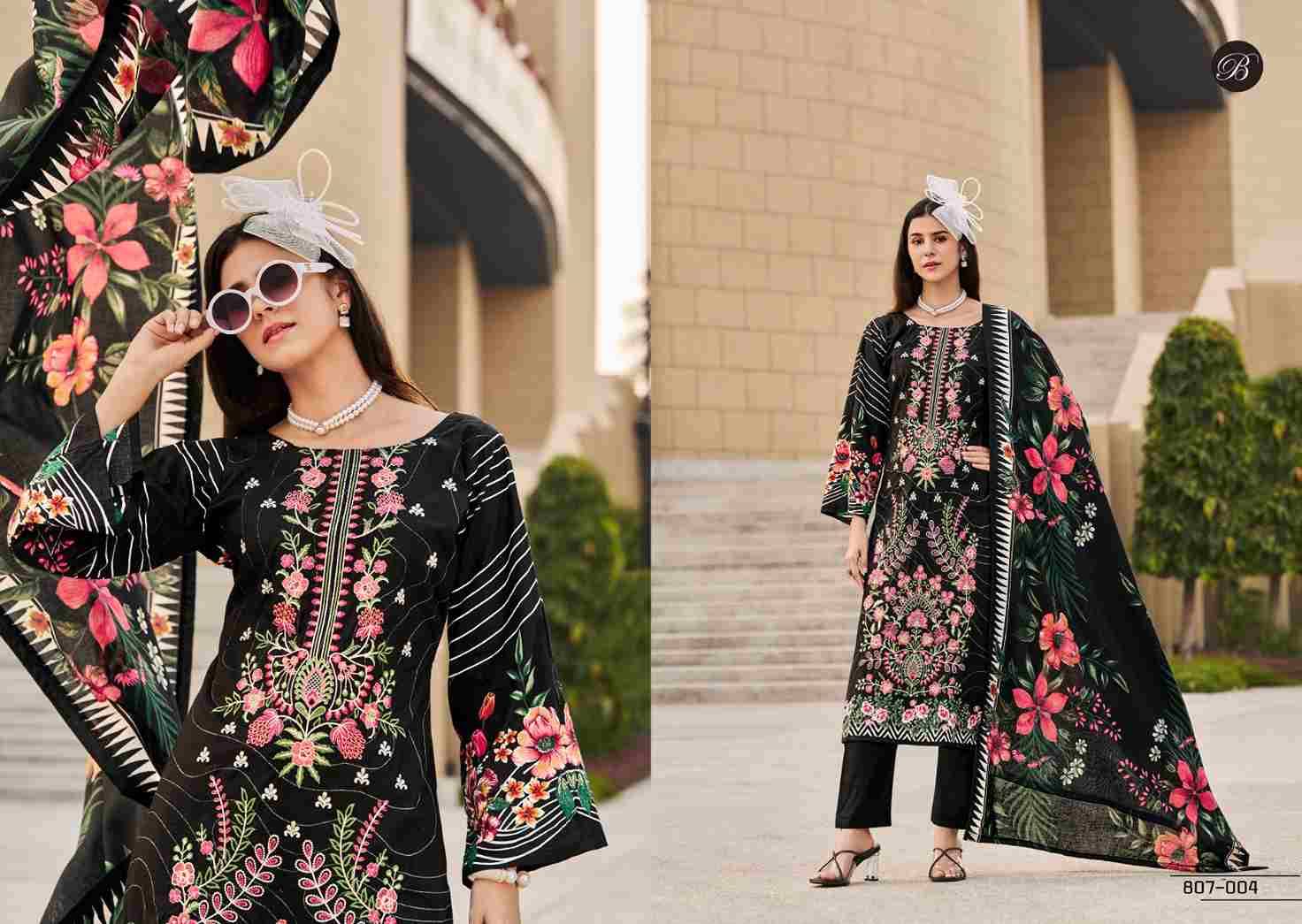 Chevron Vol-2 By Belliza 807-001 To 807-006 Series Beautiful Festive Suits Stylish Fancy Colorful Casual Wear & Ethnic Wear Pure Cotton Print Dresses At Wholesale Price