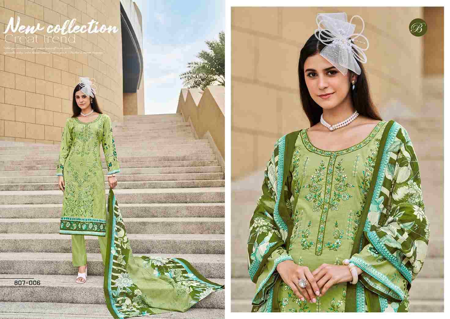 Chevron Vol-2 By Belliza 807-001 To 807-006 Series Beautiful Festive Suits Stylish Fancy Colorful Casual Wear & Ethnic Wear Pure Cotton Print Dresses At Wholesale Price