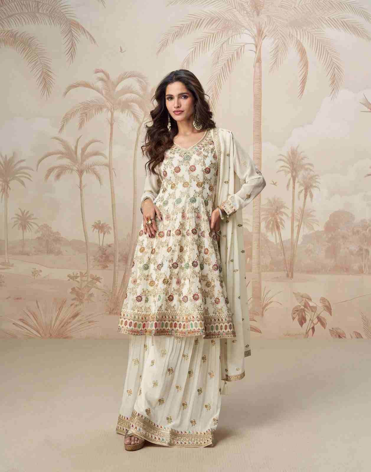 Shivani By Aashirwad Creation 10217 To 10219 Series Beautiful Sharara Suits Colorful Stylish Fancy Casual Wear & Ethnic Wear Premium Georgette Dresses At Wholesale Price