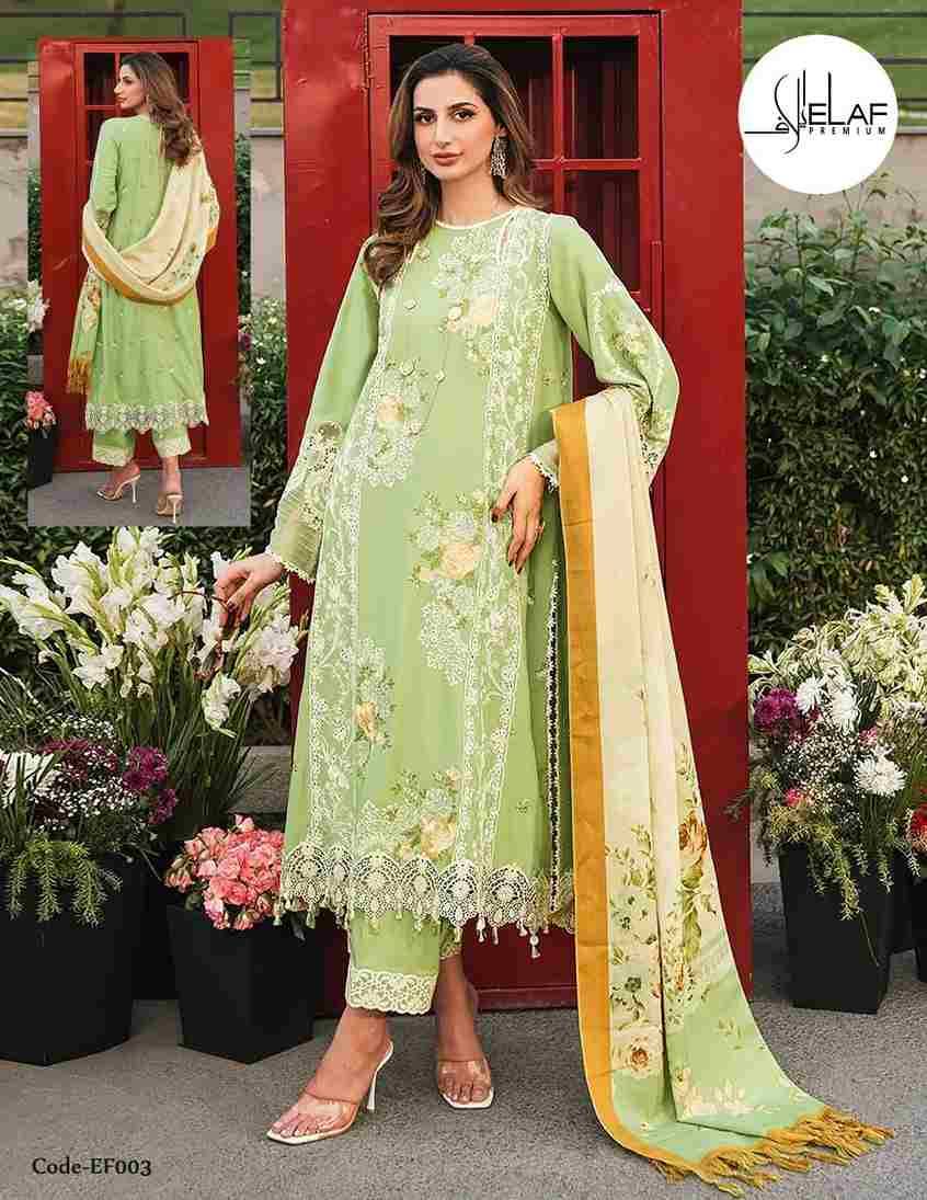 Elaf Premium By Fashid Wholesale 1001 To 1006 Series Beautiful Festive Suits Stylish Fancy Colorful Casual Wear & Ethnic Wear Cotton Dresses At Wholesale Price