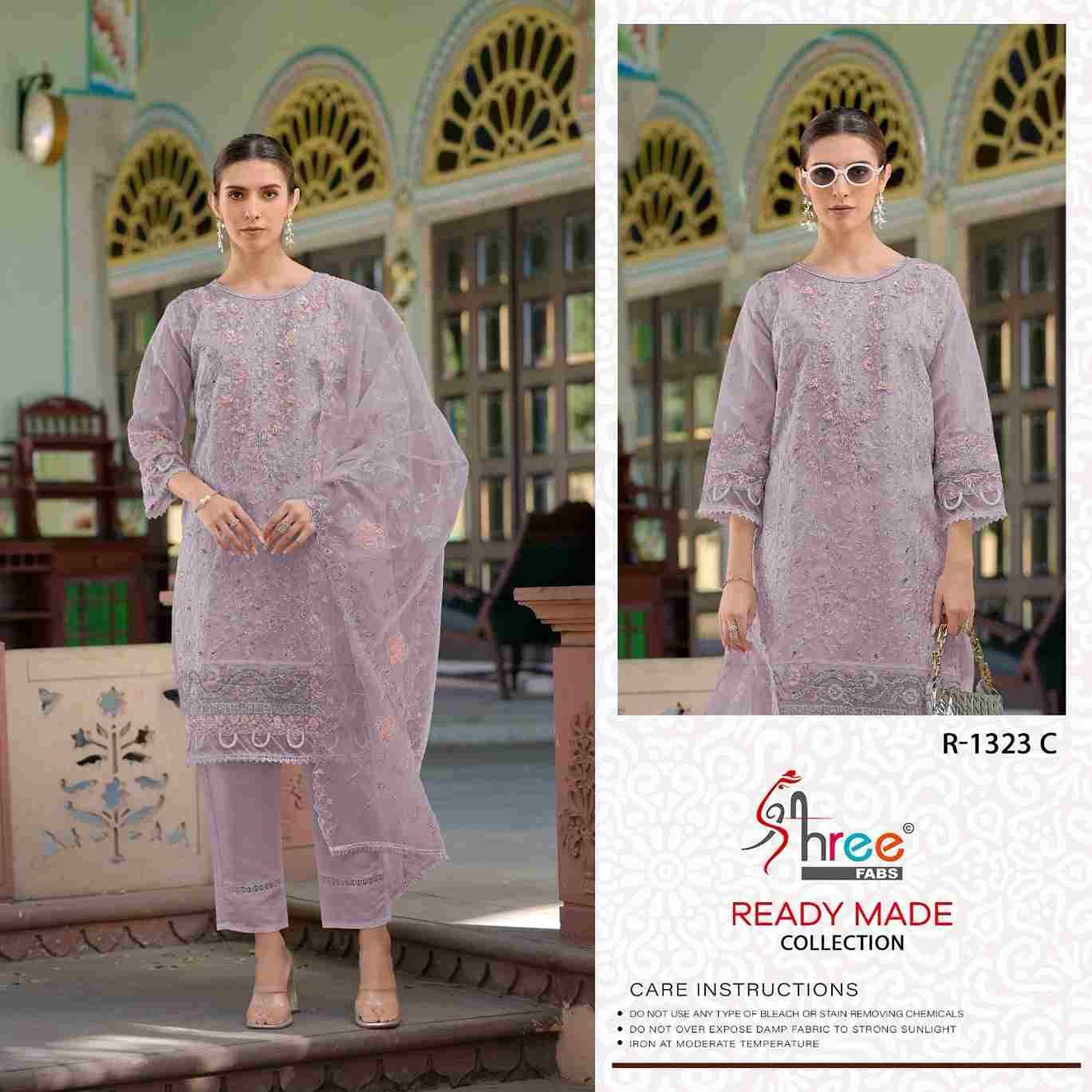 Shree Fabs Hit Design R-1323 Colours By Shree Fabs R-1323-A To R-1323-D Series Beautiful Pakistani Suits Stylish Fancy Colorful Party Wear & Occasional Wear Organza Embroidered Dresses At Wholesale Price