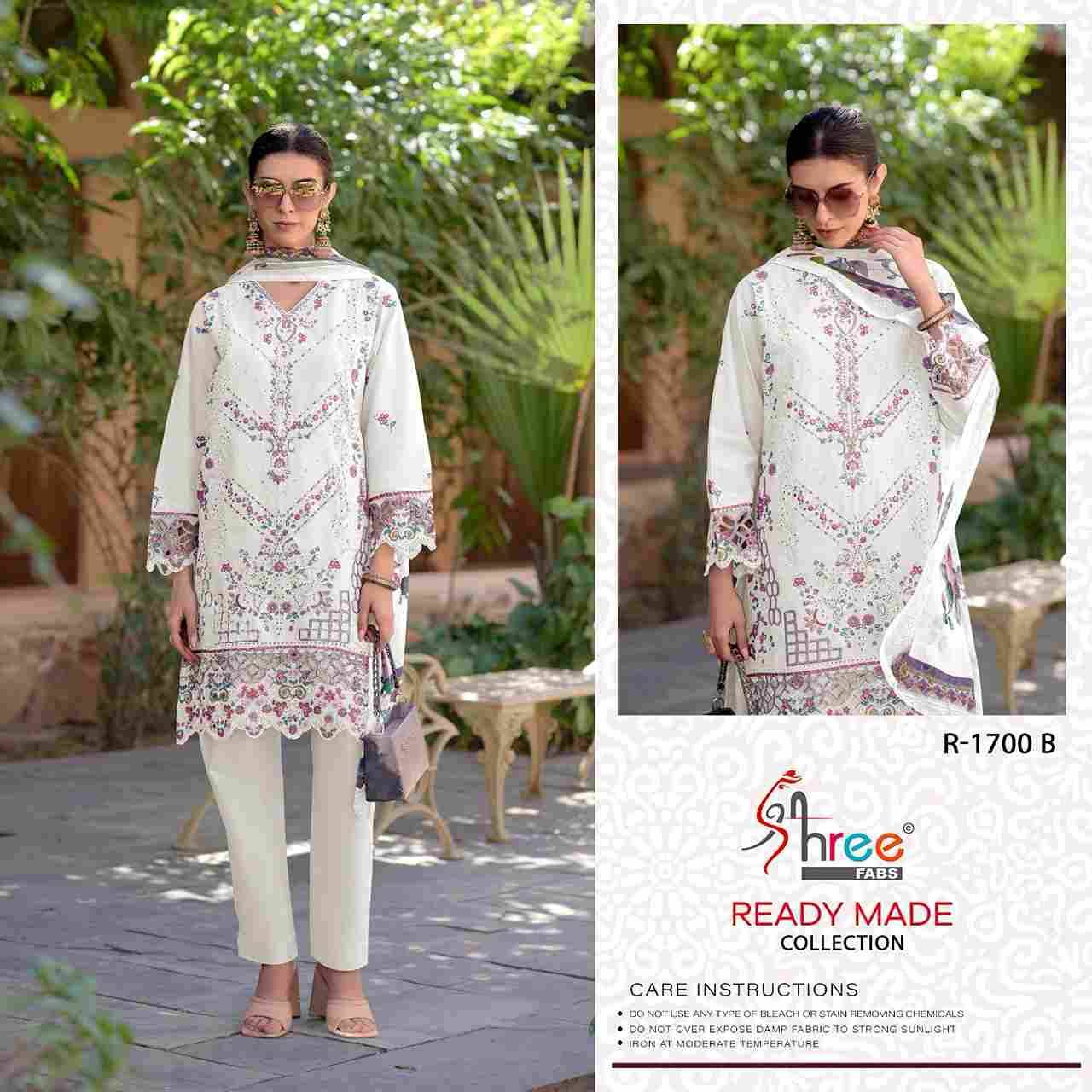 Shree Fabs Hit Design R-1700 Colours By Shree Fabs R-1700-A To R-1700-D Series Beautiful Pakistani Suits Stylish Fancy Colorful Party Wear & Occasional Wear Cambric Lawn Cotton Embroidered Dresses At Wholesale Price