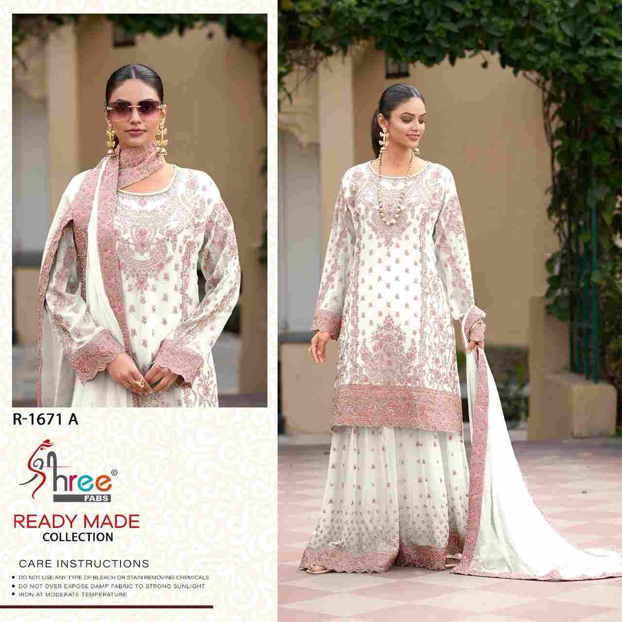 Shree Fabs Hit Design R-1671 Colours By Shree Fabs R-1671-A To R-1671-D Series Designer Pakistani Suits Collection Beautiful Stylish Fancy Colorful Party Wear & Occasional Wear Chinnon Dresses At Wholesale Price
