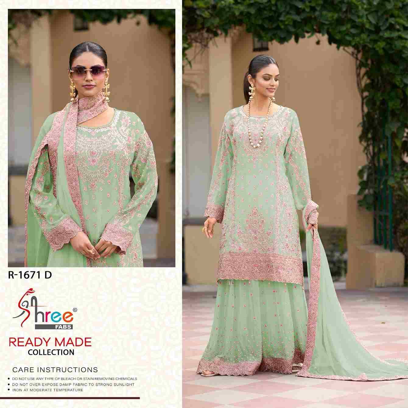 Shree Fabs Hit Design R-1671 Colours By Shree Fabs R-1671-A To R-1671-D Series Designer Pakistani Suits Collection Beautiful Stylish Fancy Colorful Party Wear & Occasional Wear Chinnon Dresses At Wholesale Price