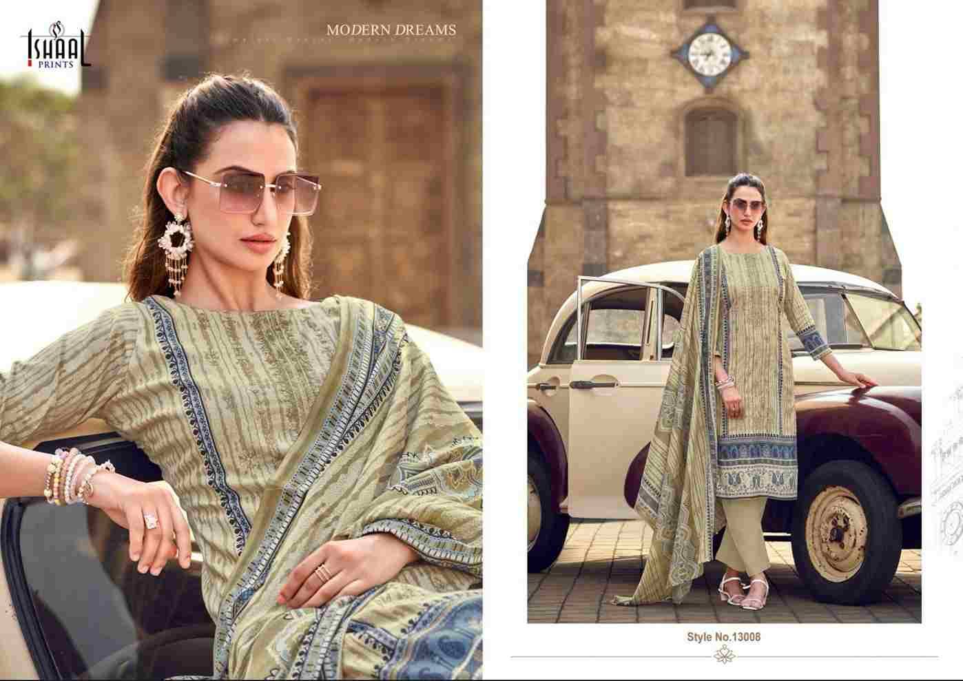 Embroidered Vol-13 By Ishaal Prints 13001 To 13010 Series Beautiful Suits Colorful Stylish Fancy Casual Wear & Ethnic Wear Pure Lawn Printed Dresses At Wholesale Price