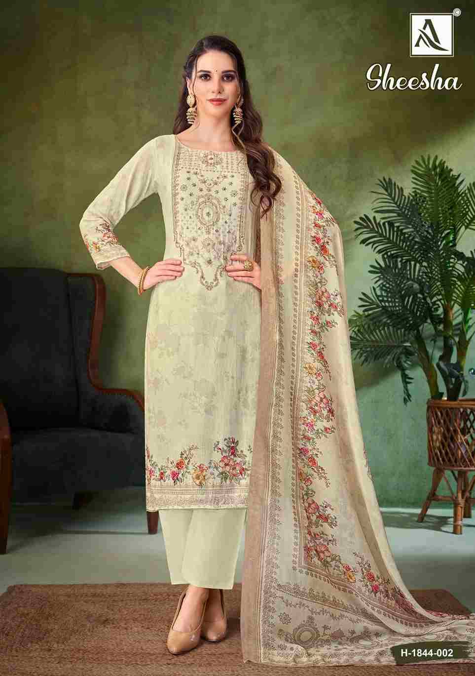 Sheesha By Alok Suit 1844-001 To 1844-004 Series Beautiful Festive Suits Colorful Stylish Fancy Casual Wear & Ethnic Wear Pure Viscose Muslin Dresses At Wholesale Price